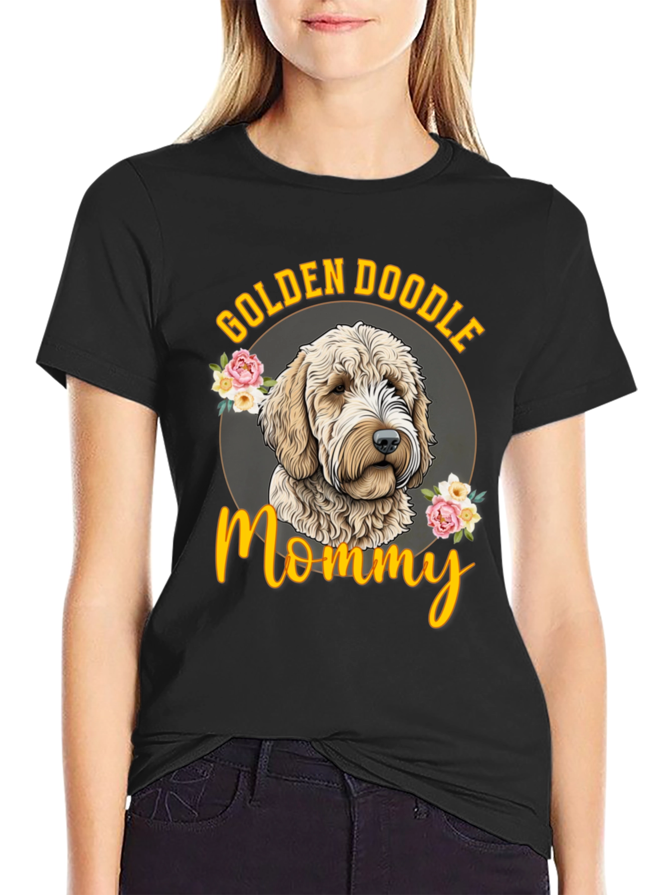 Golden Doodle Mommy Graphic T-Shirt