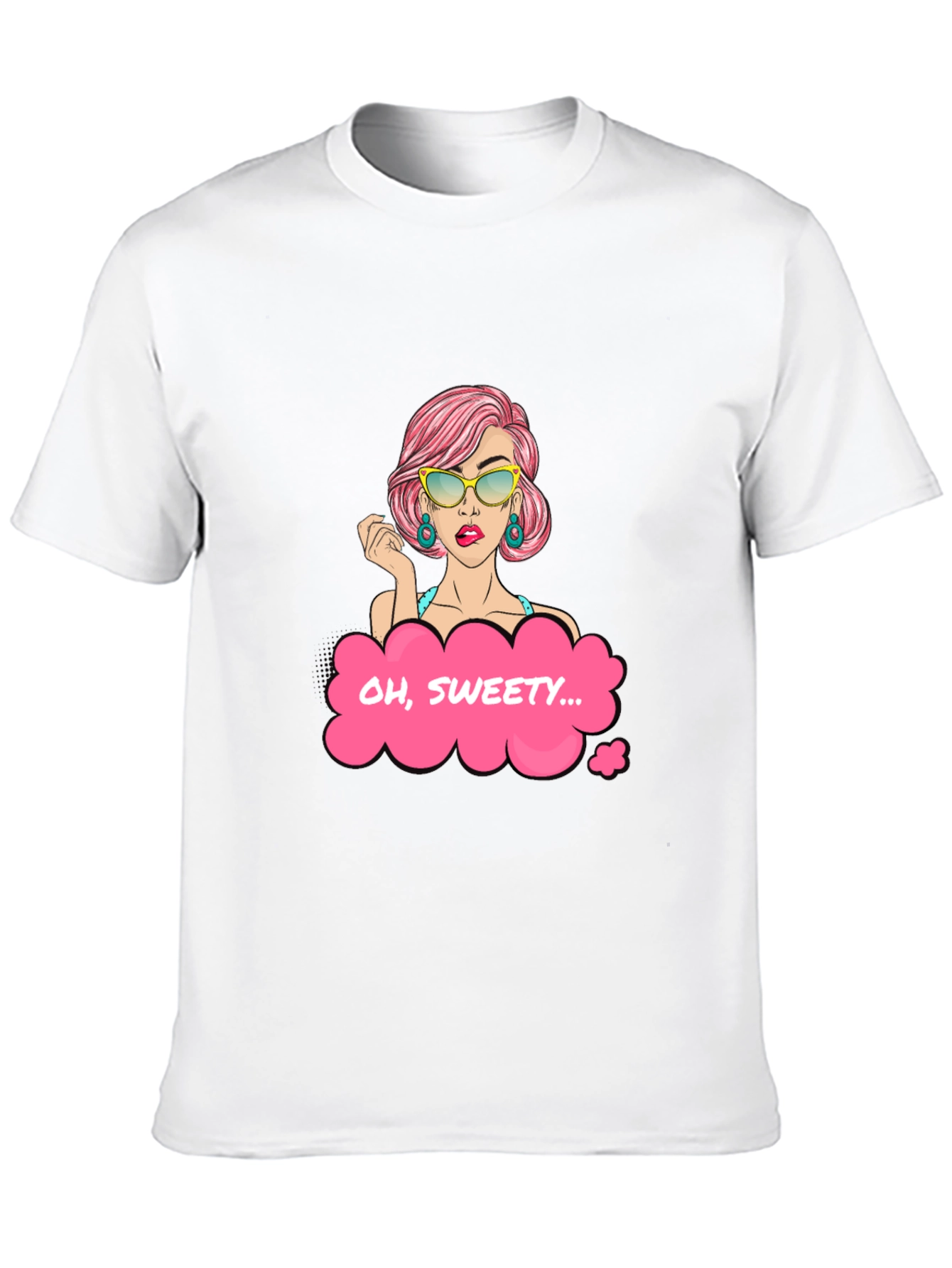 Oh Sweety Graphic T-Shirt - Stylish Pop Art Design