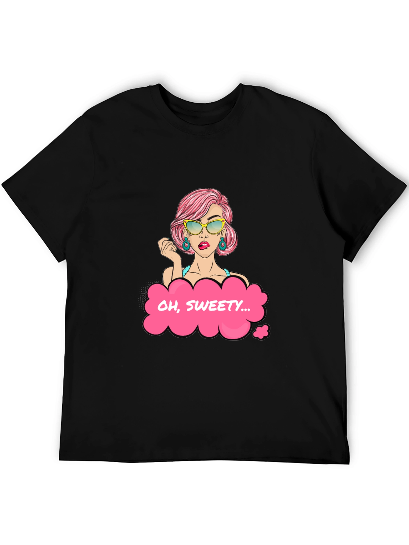 Oh Sweety Graphic T-Shirt - Stylish Pop Art Design