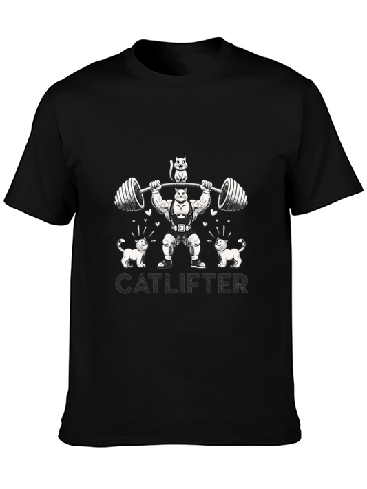 Catlifter Graphic T-Shirt - Weightlifting Cats