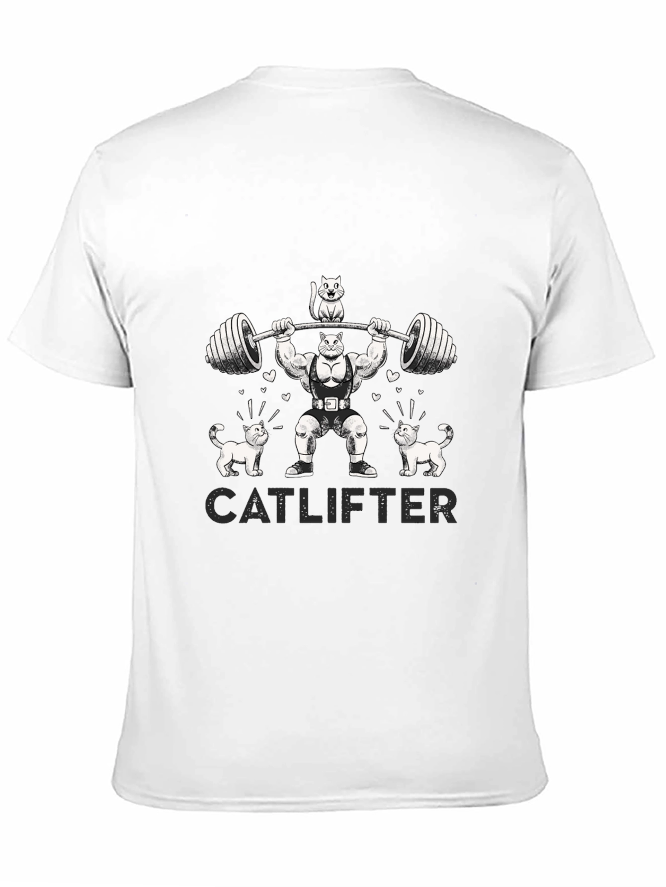 Catlifter Graphic T-Shirt - Weightlifting Cats