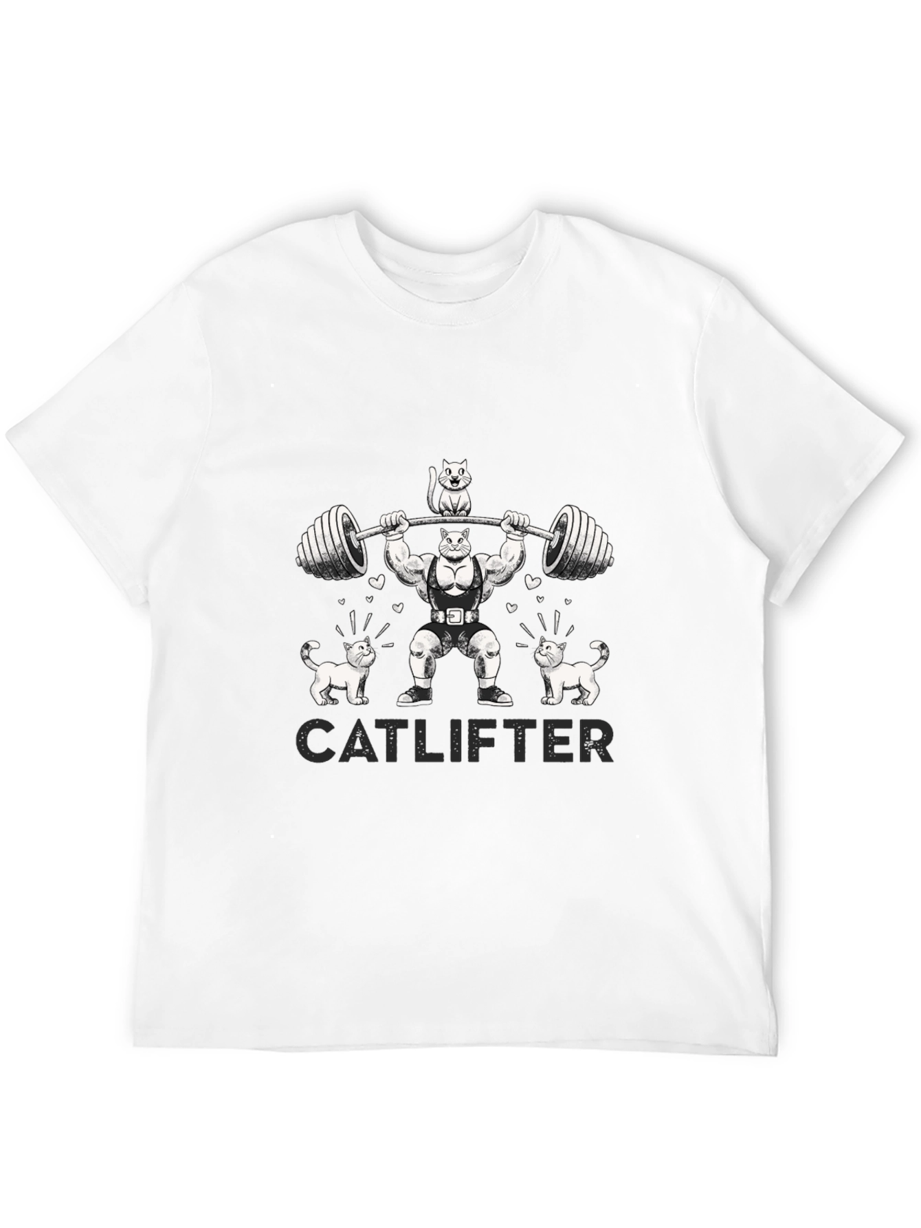 Catlifter Graphic T-Shirt - Weightlifting Cats