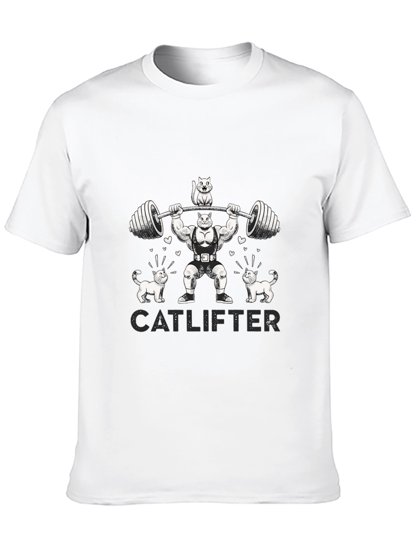 Catlifter Graphic T-Shirt - Weightlifting Cats