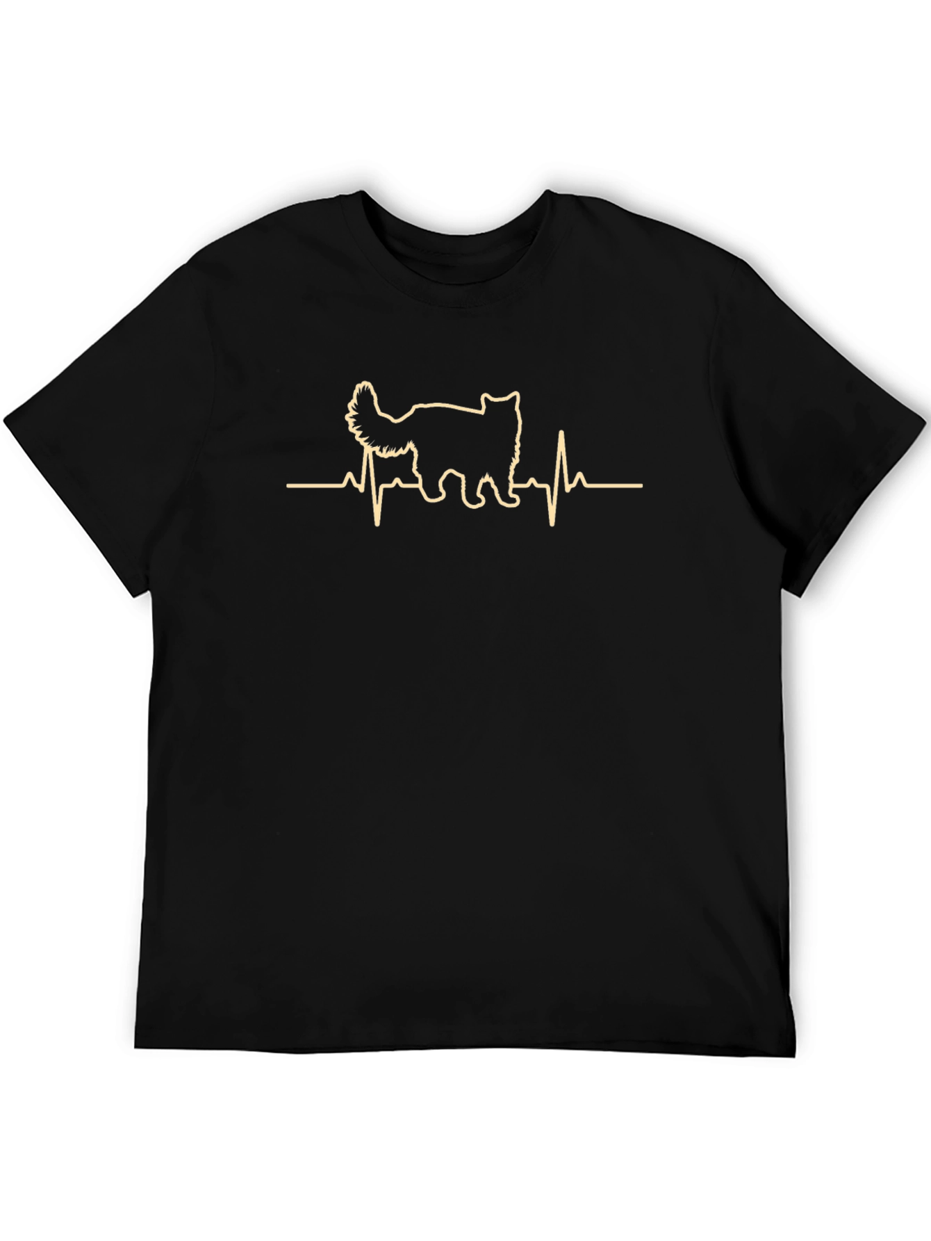 Cat Lover Heartbeat T-Shirt - Cute Pet Tee