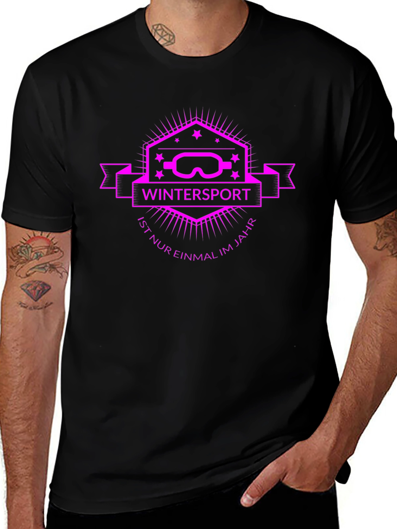 Wintersport Graphic Tee - Ski Goggles Design
