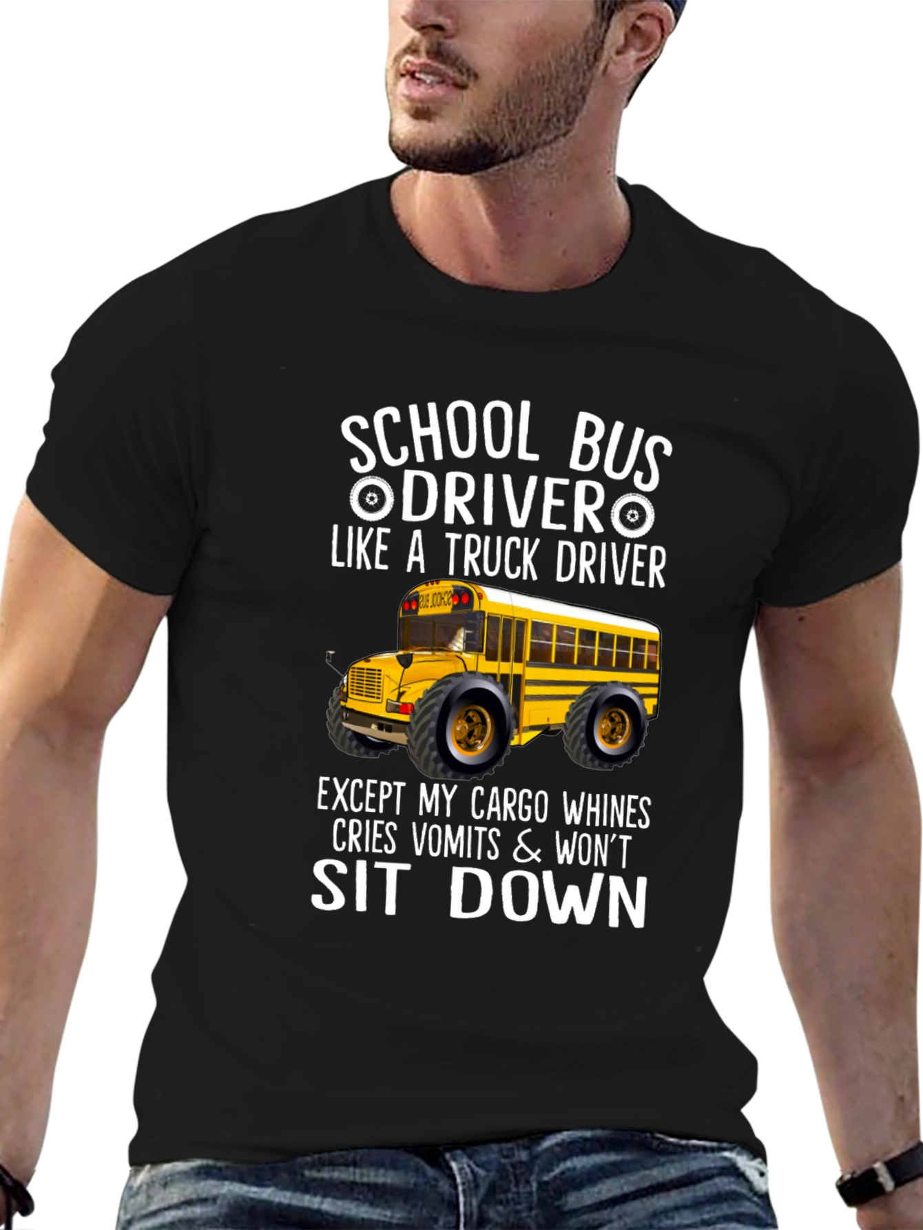 School Bus Driver Graphic T-Shirt