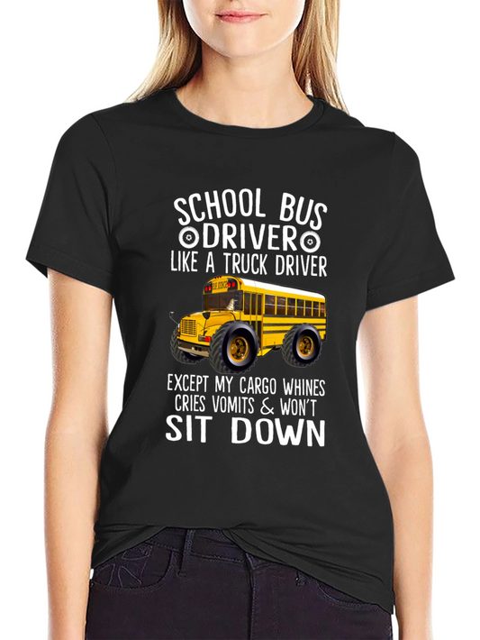 School Bus Driver Graphic T-Shirt