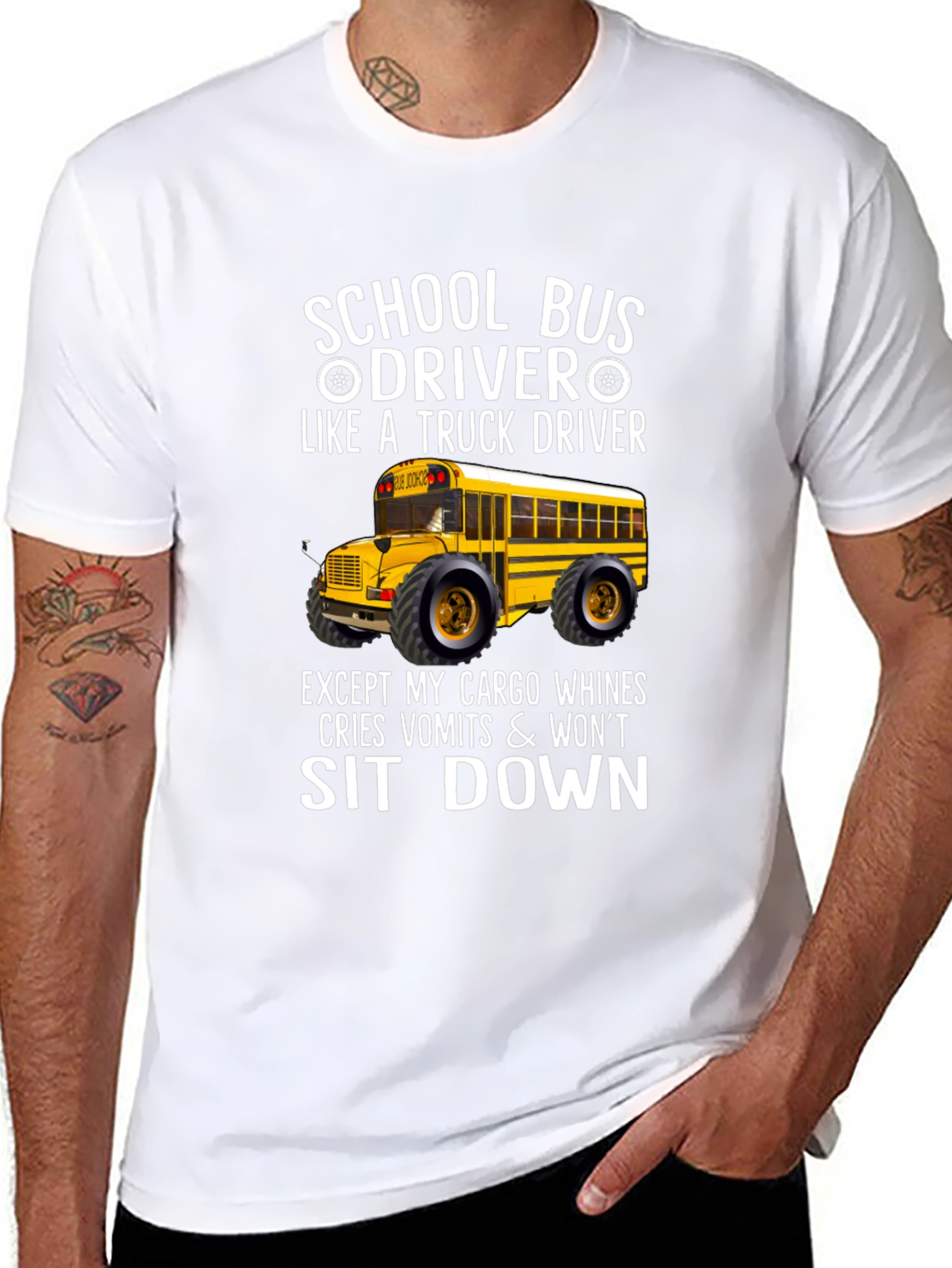 School Bus Driver Graphic T-Shirt