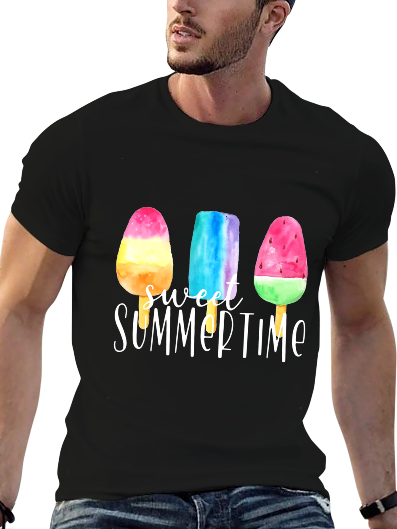 Sweet Summertime Popsicle Graphic T-Shirt