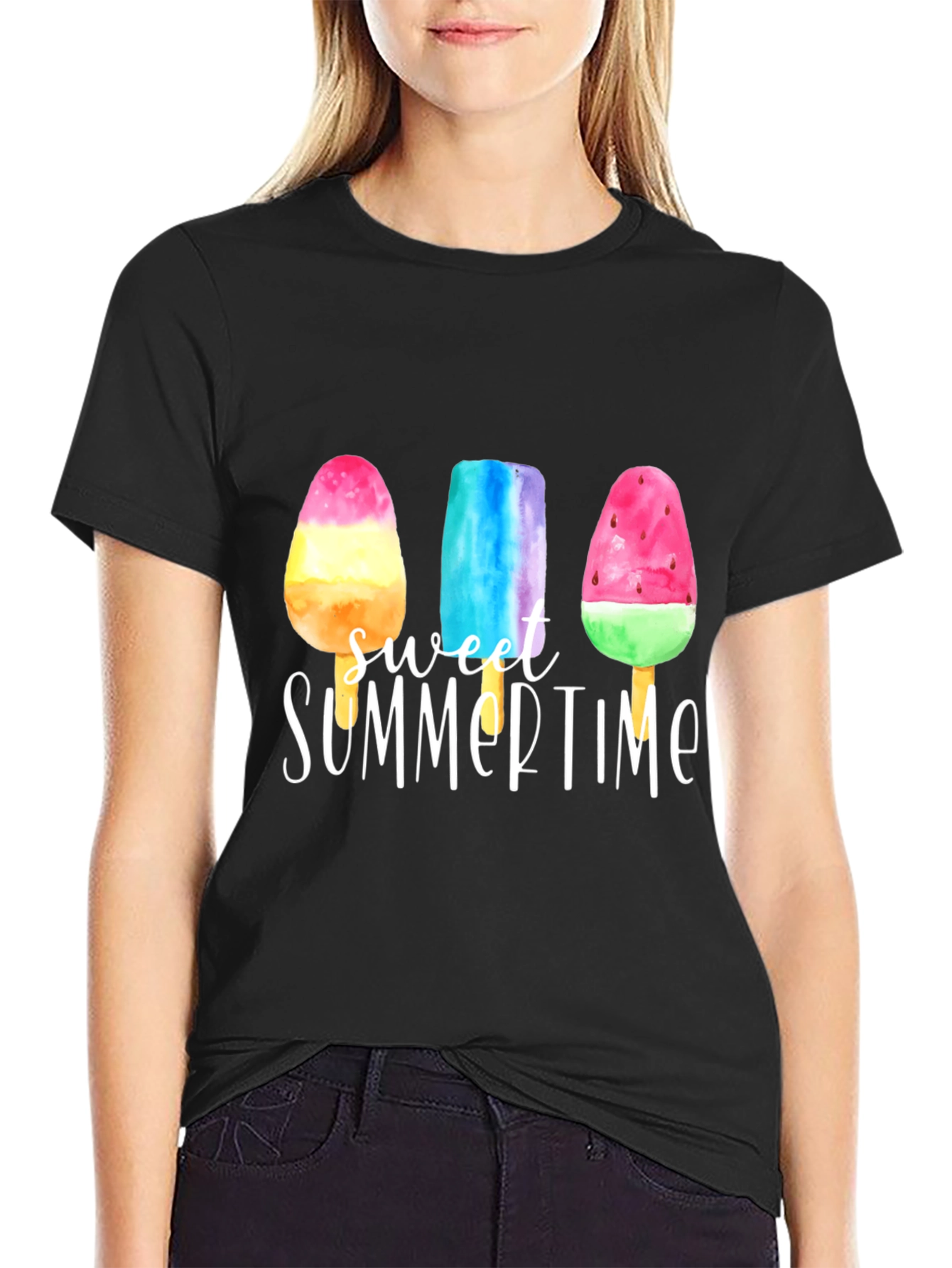 Sweet Summertime Popsicle Graphic T-Shirt