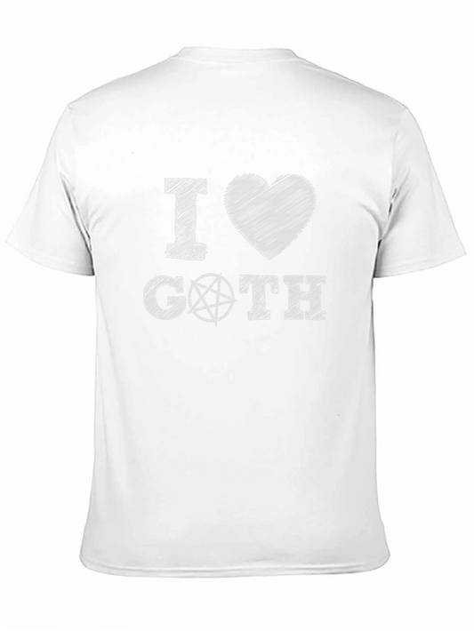I Love Goth Graphic T-Shirt - Dark Humor Tee