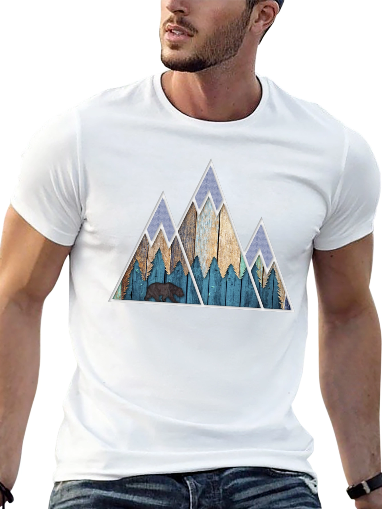 Mountains & Bear Graphic Tee