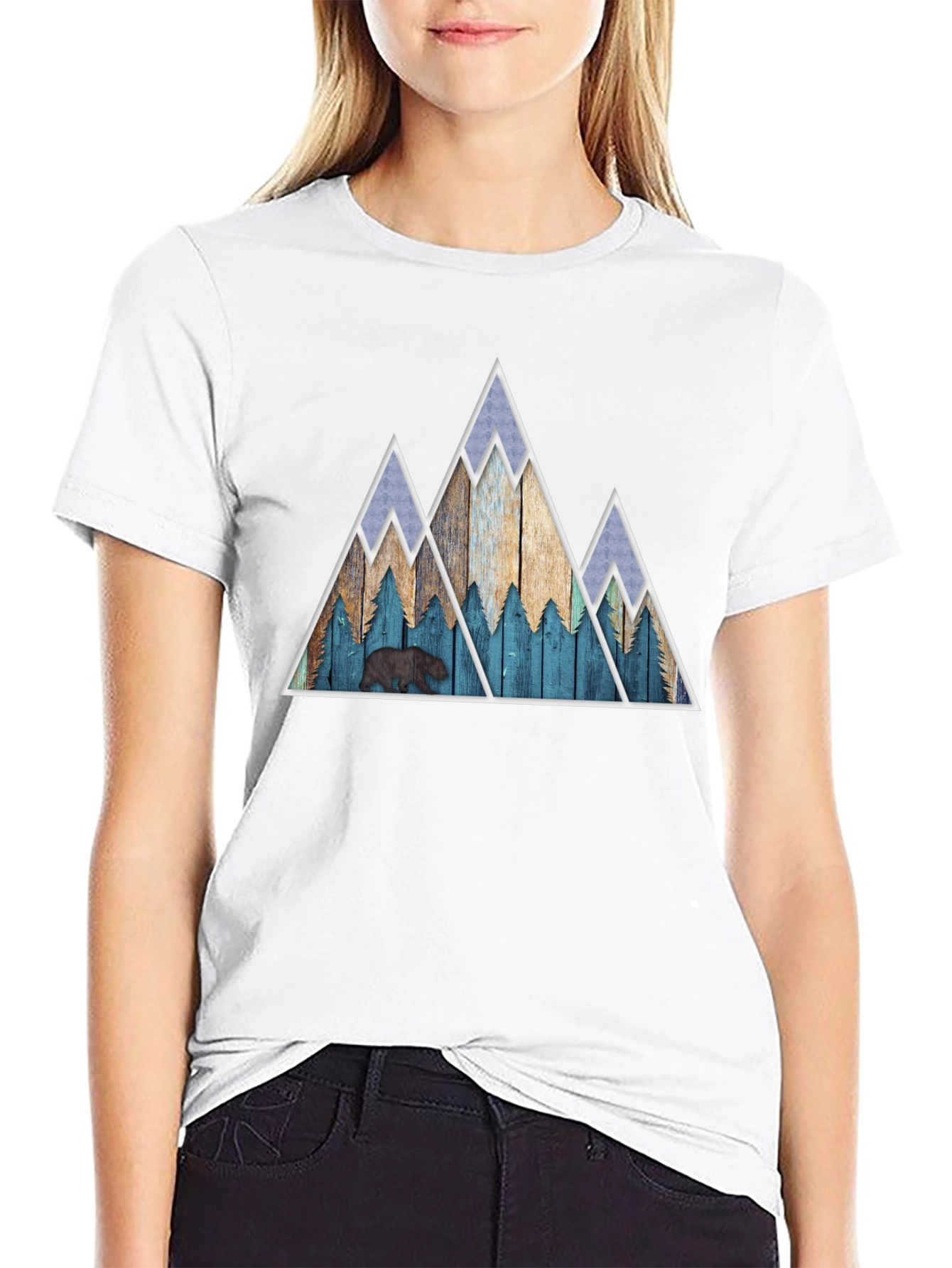 Mountains & Bear Graphic Tee