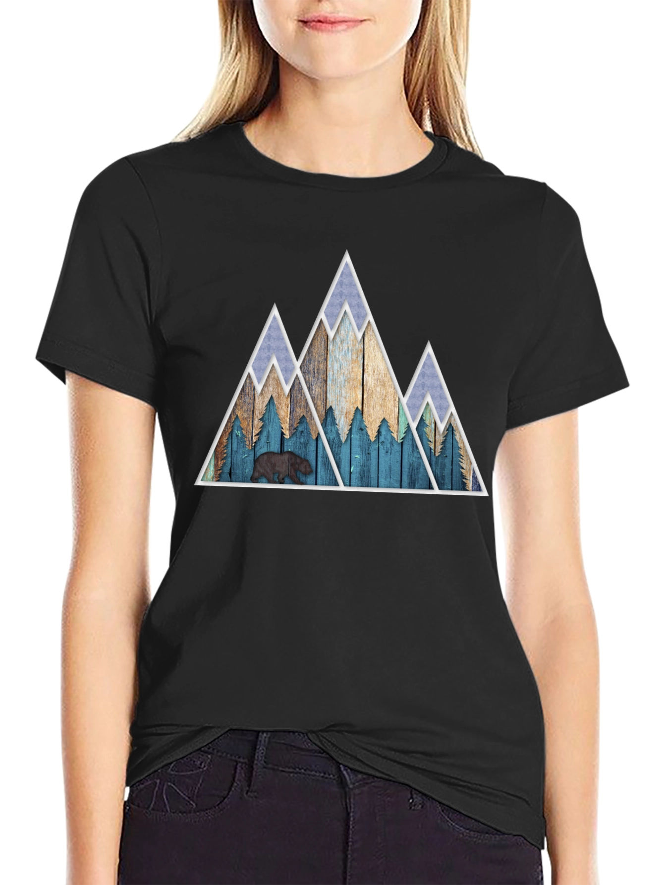 Mountains & Bear Graphic Tee