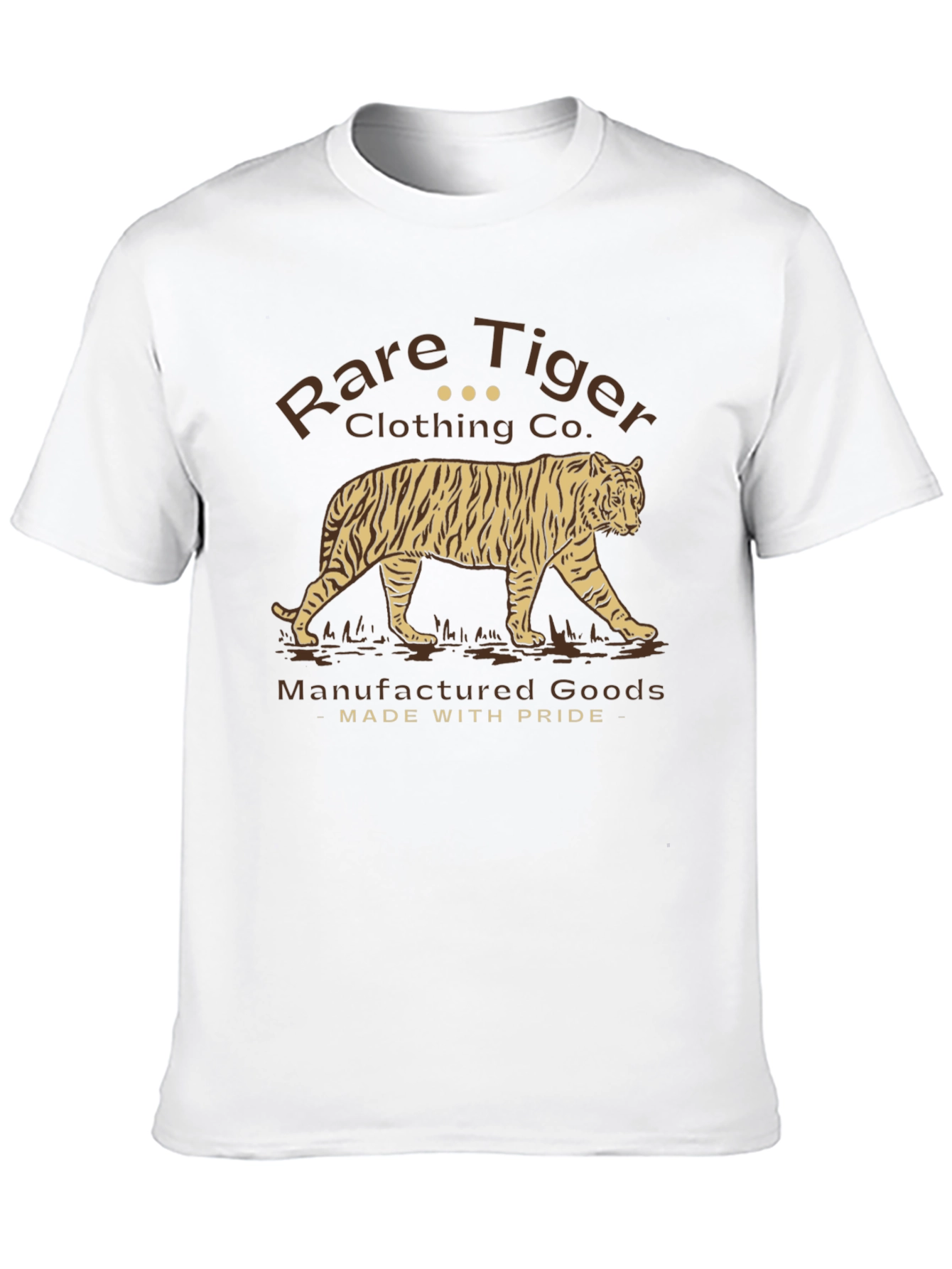 Rare Tiger Graphic T-Shirt - Black