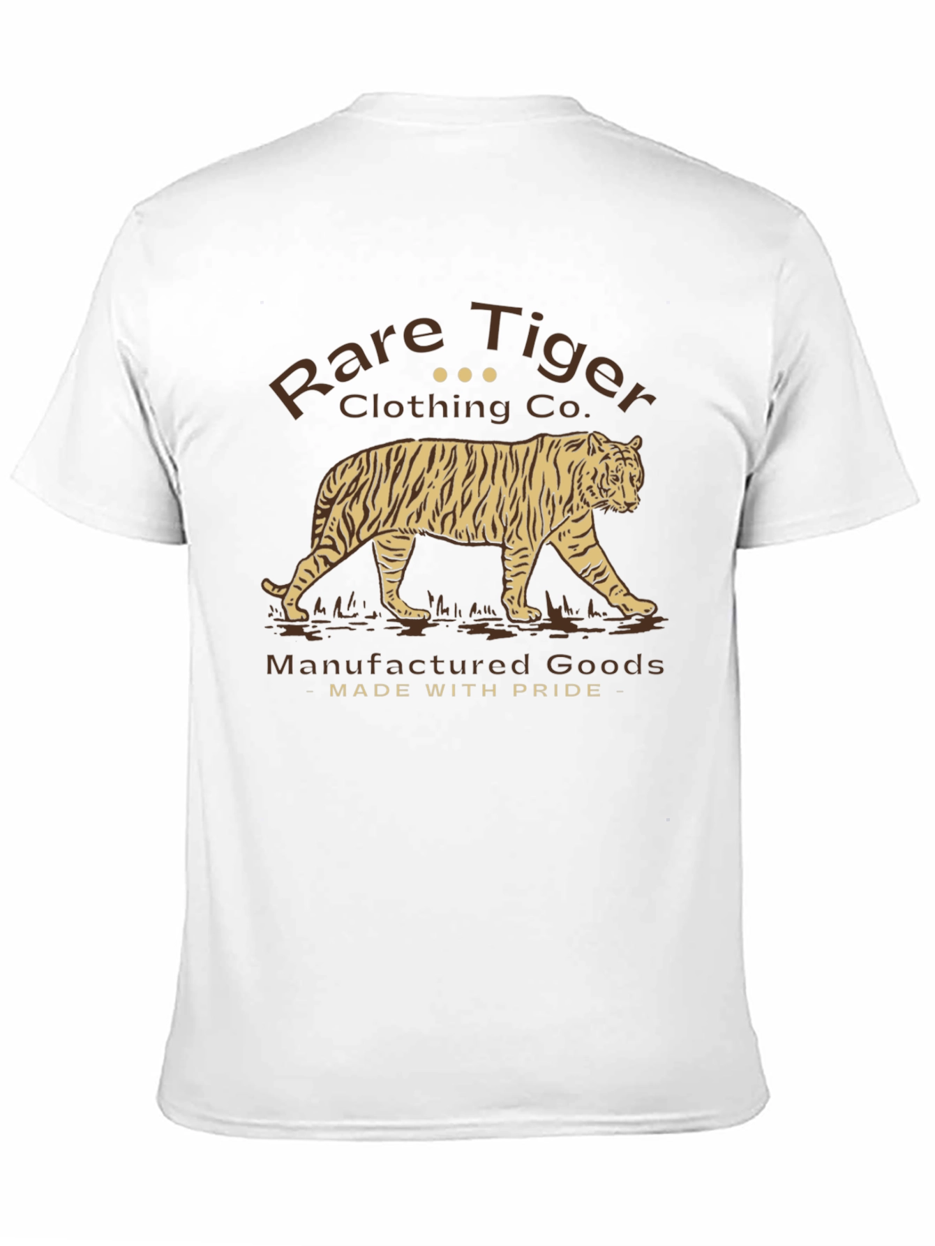 Rare Tiger Graphic T-Shirt - Black