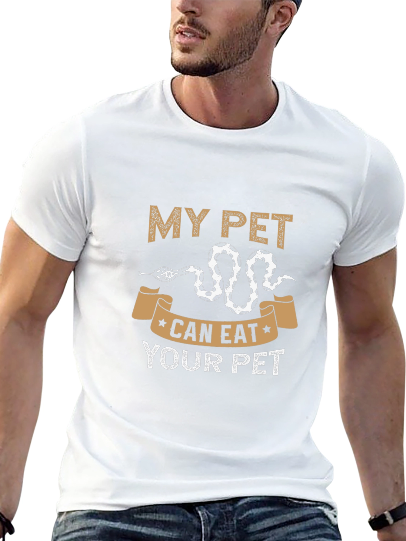 My Pet Can Eat Your Pet Snake Graphic T-Shirt