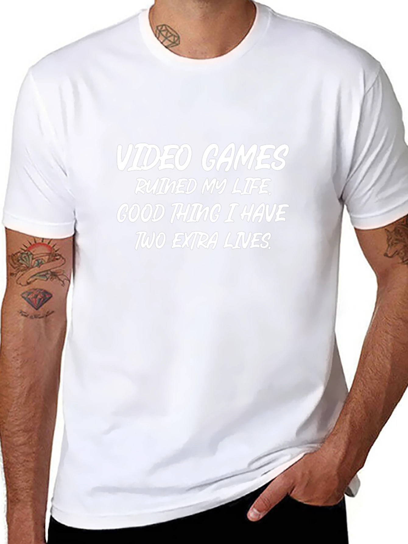 Video Games Extra Lives Graphic T-Shirt