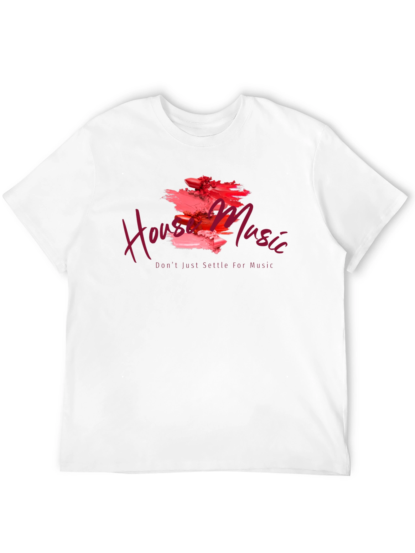 House Music Lipstick Art Graphic T-Shirt