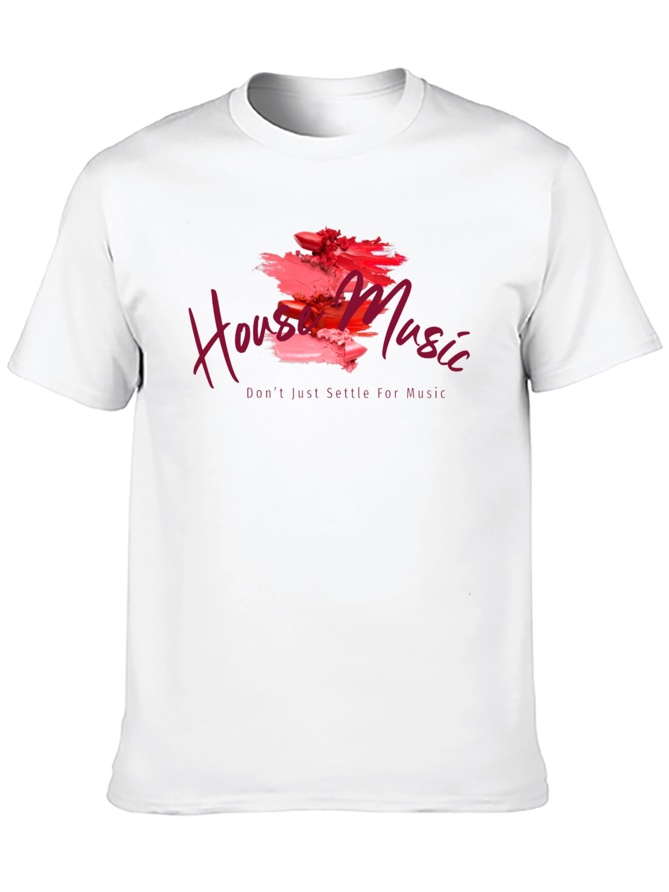 House Music Lipstick Art Graphic T-Shirt