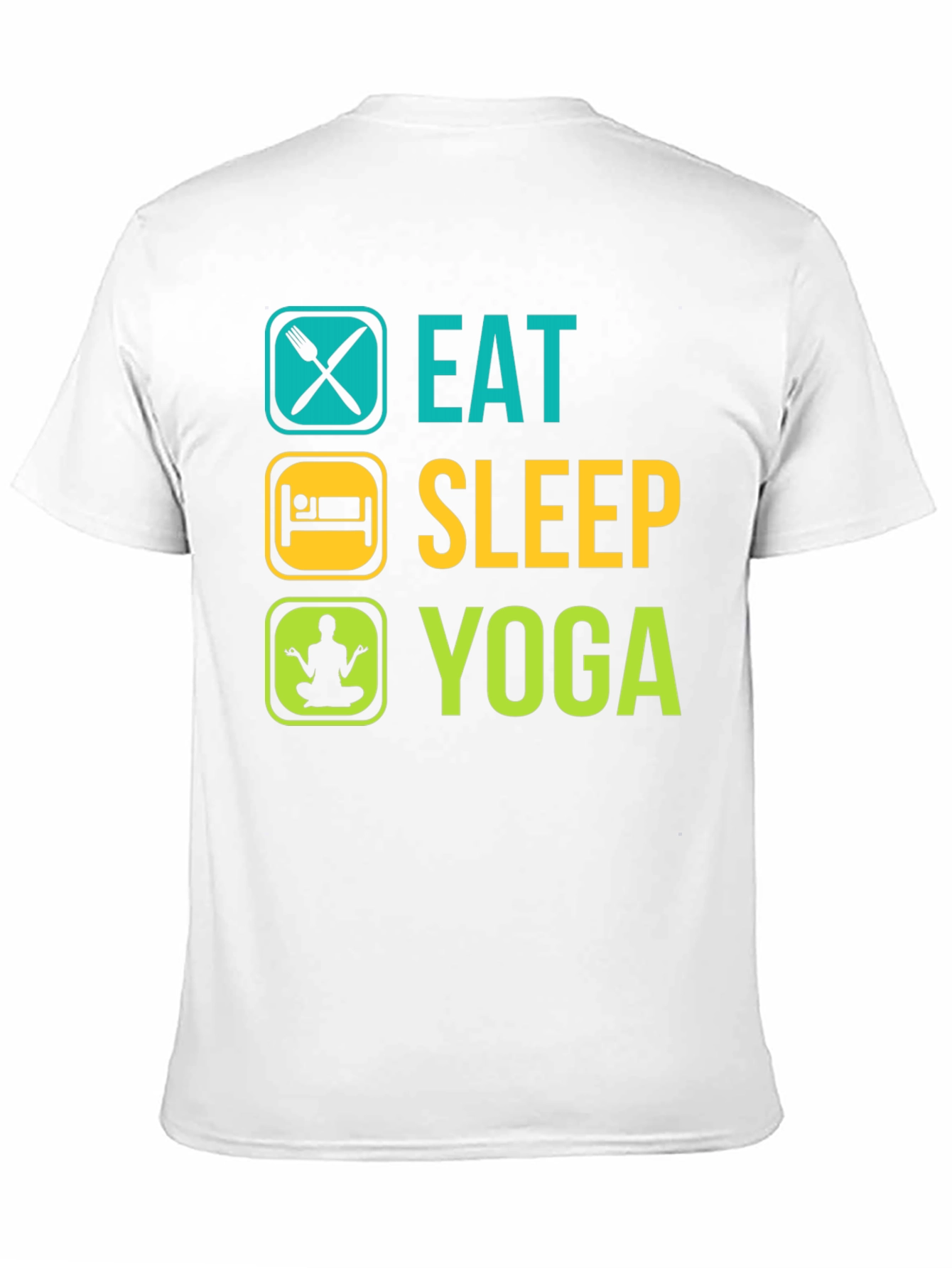 Eat Sleep Yoga Black Graphic Tee