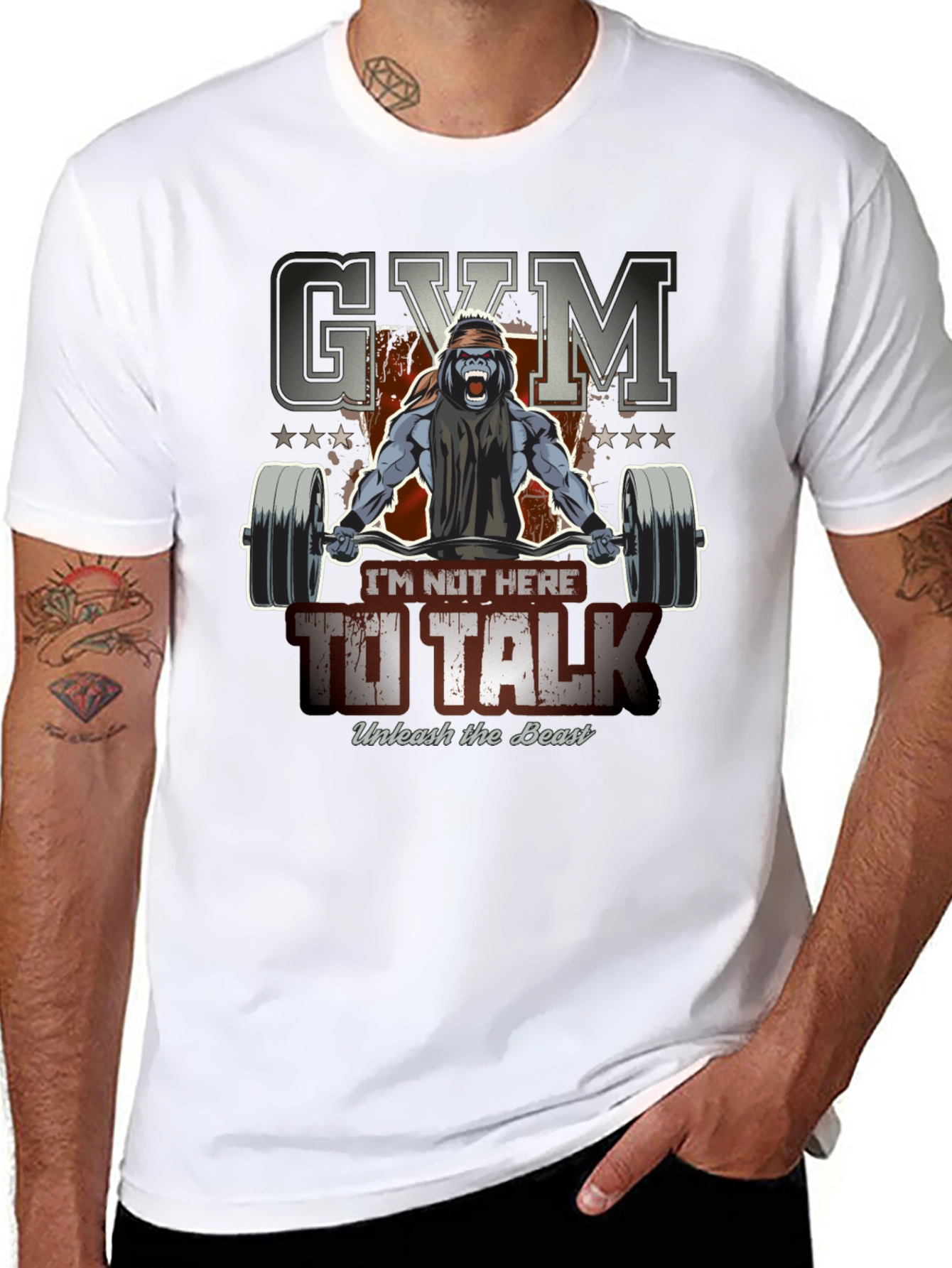 Gym Gorilla T-Shirt - Unleash The Beast!