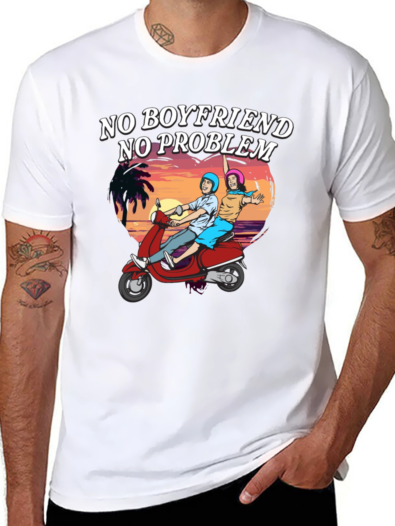 No Boyfriend No Problem Graphic Tee