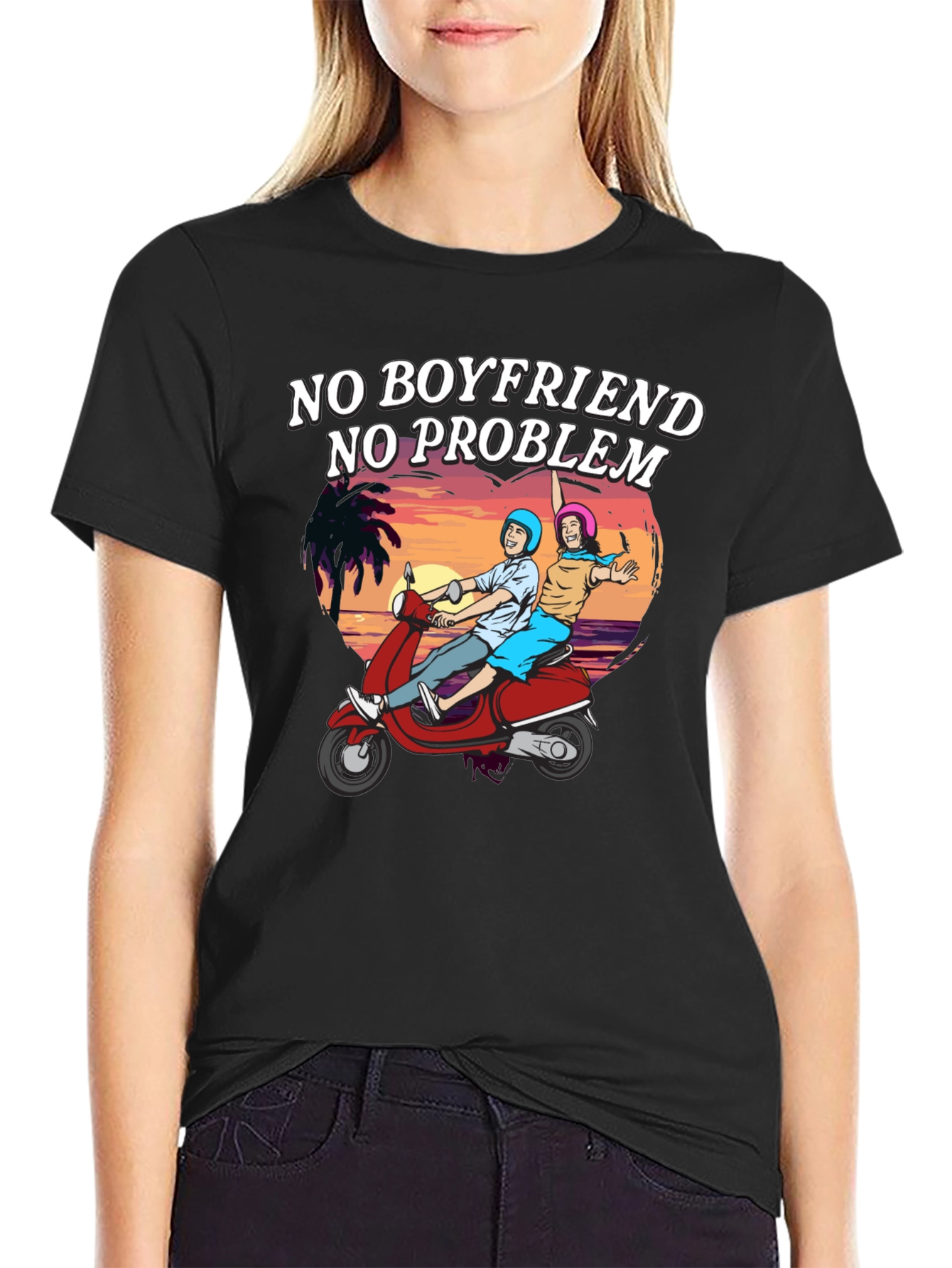 No Boyfriend No Problem Graphic Tee