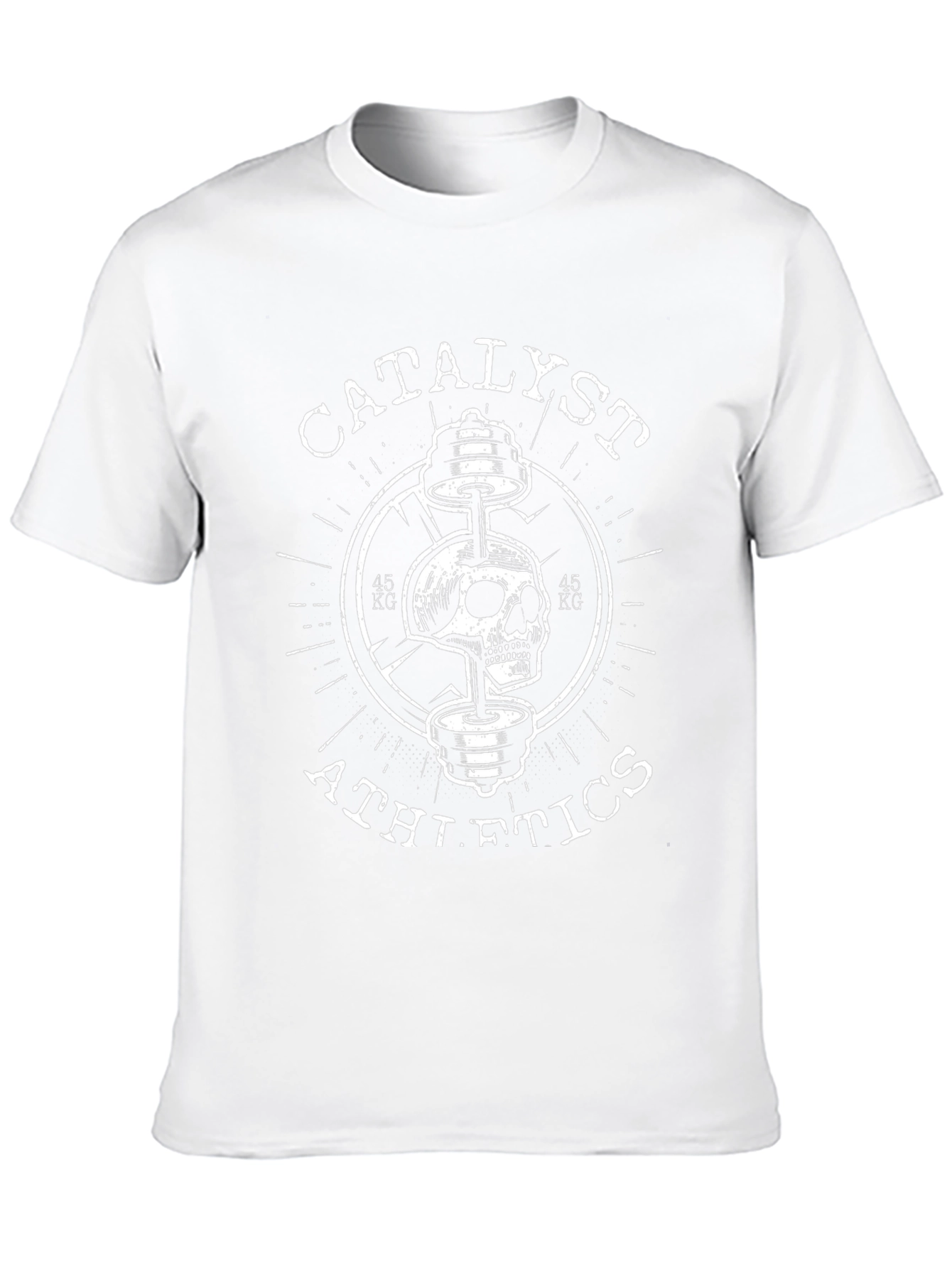 Catalyst Athletics Skull Barbell Black T-Shirt