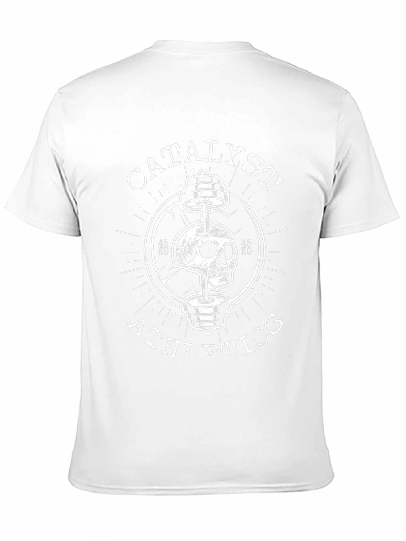 Catalyst Athletics Skull Barbell Black T-Shirt