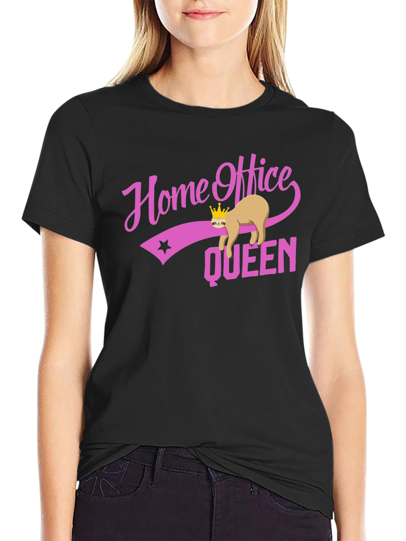 Home Office Queen Sloth T-Shirt