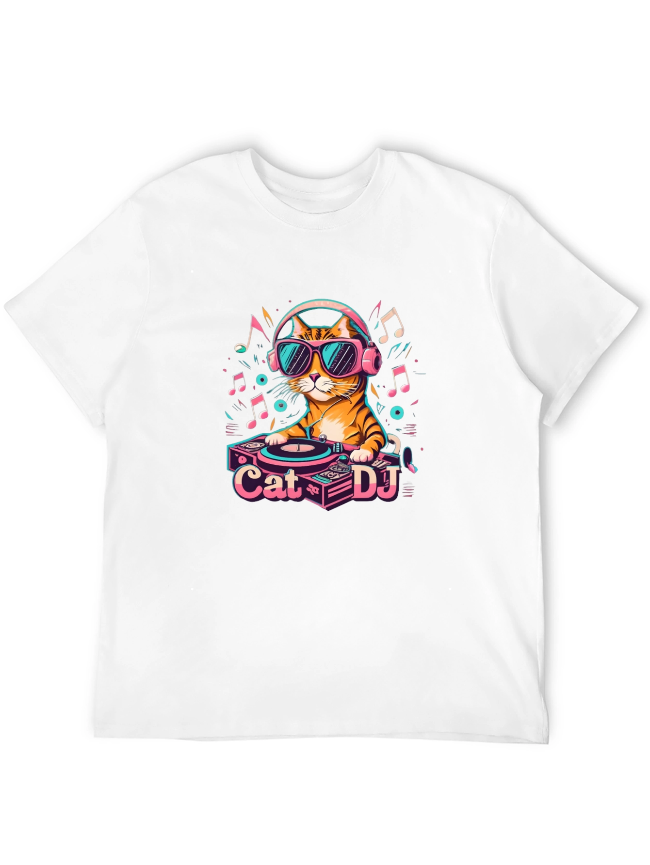 Cool Cat DJ Graphic T-Shirt - Unisex