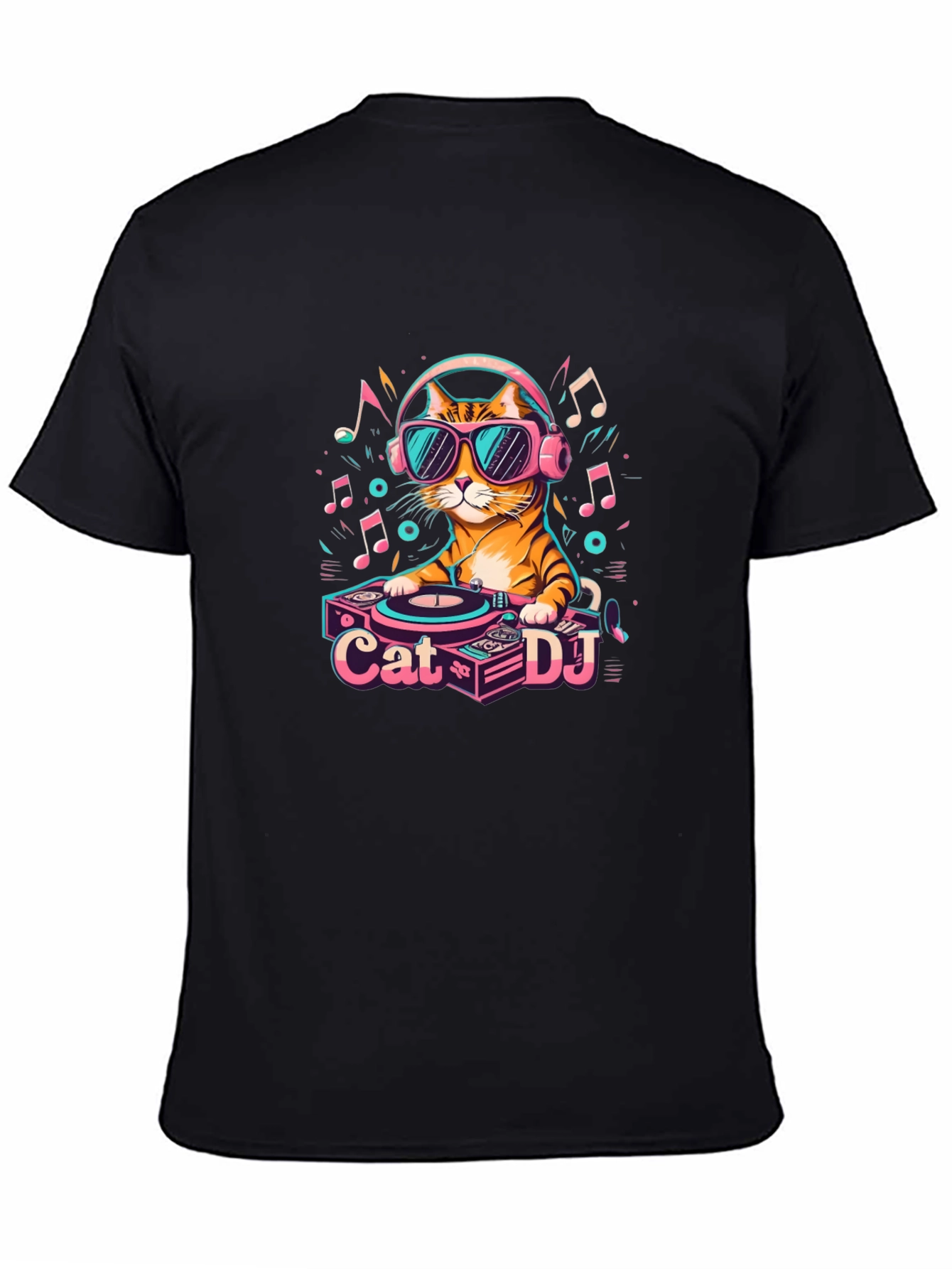 Cool Cat DJ Graphic T-Shirt - Unisex