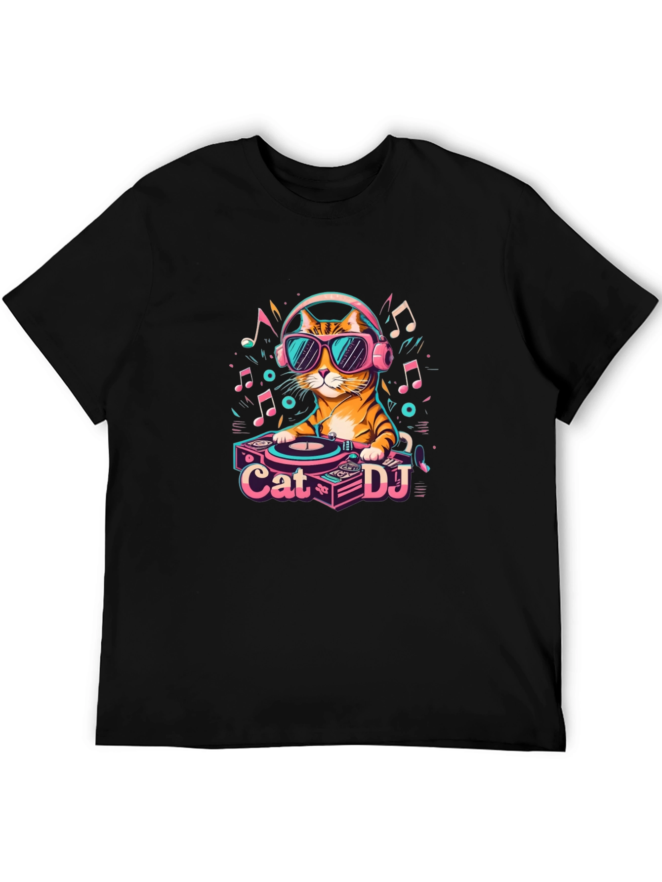 Cool Cat DJ Graphic T-Shirt - Unisex