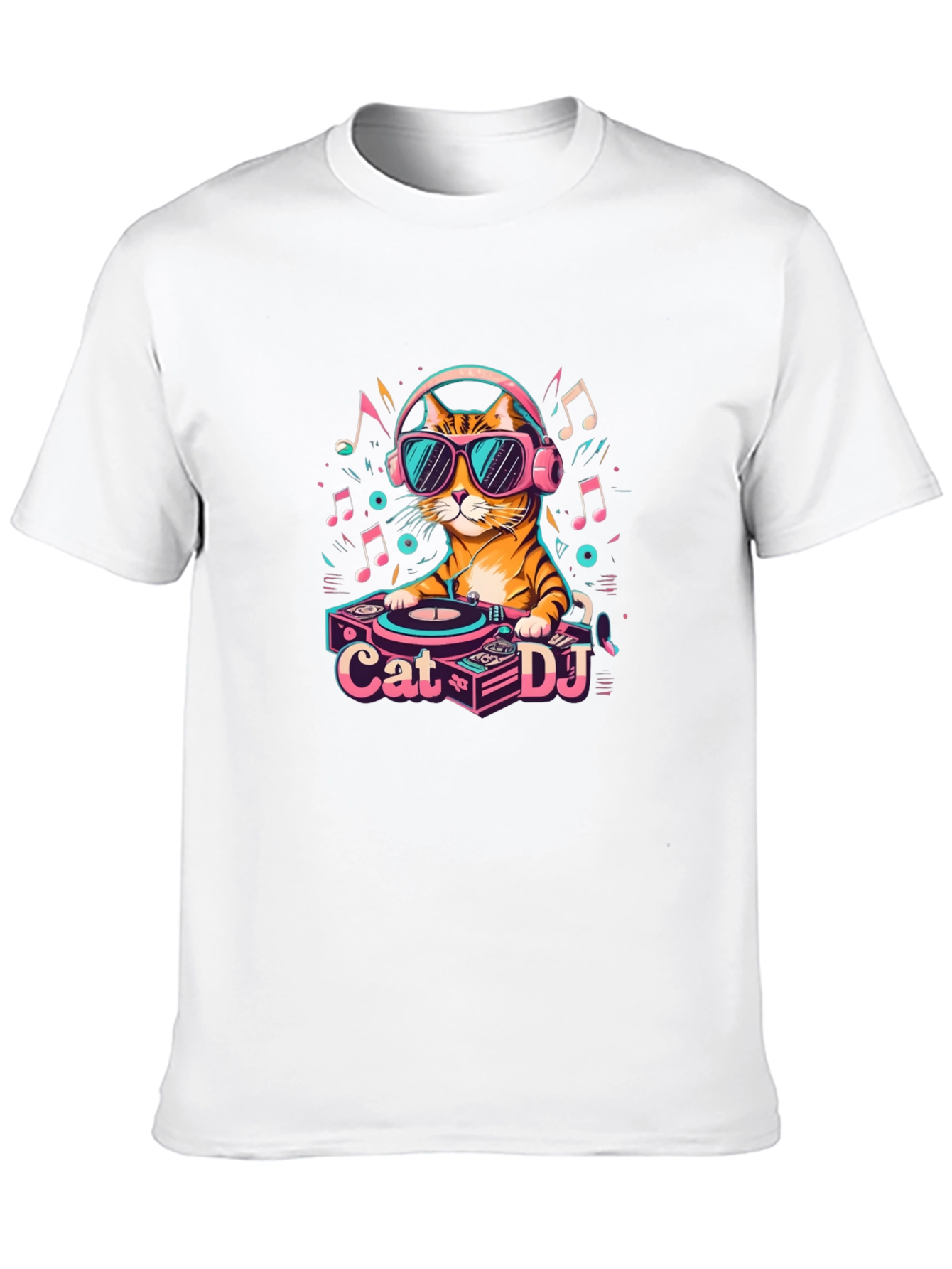 Cool Cat DJ Graphic T-Shirt - Unisex