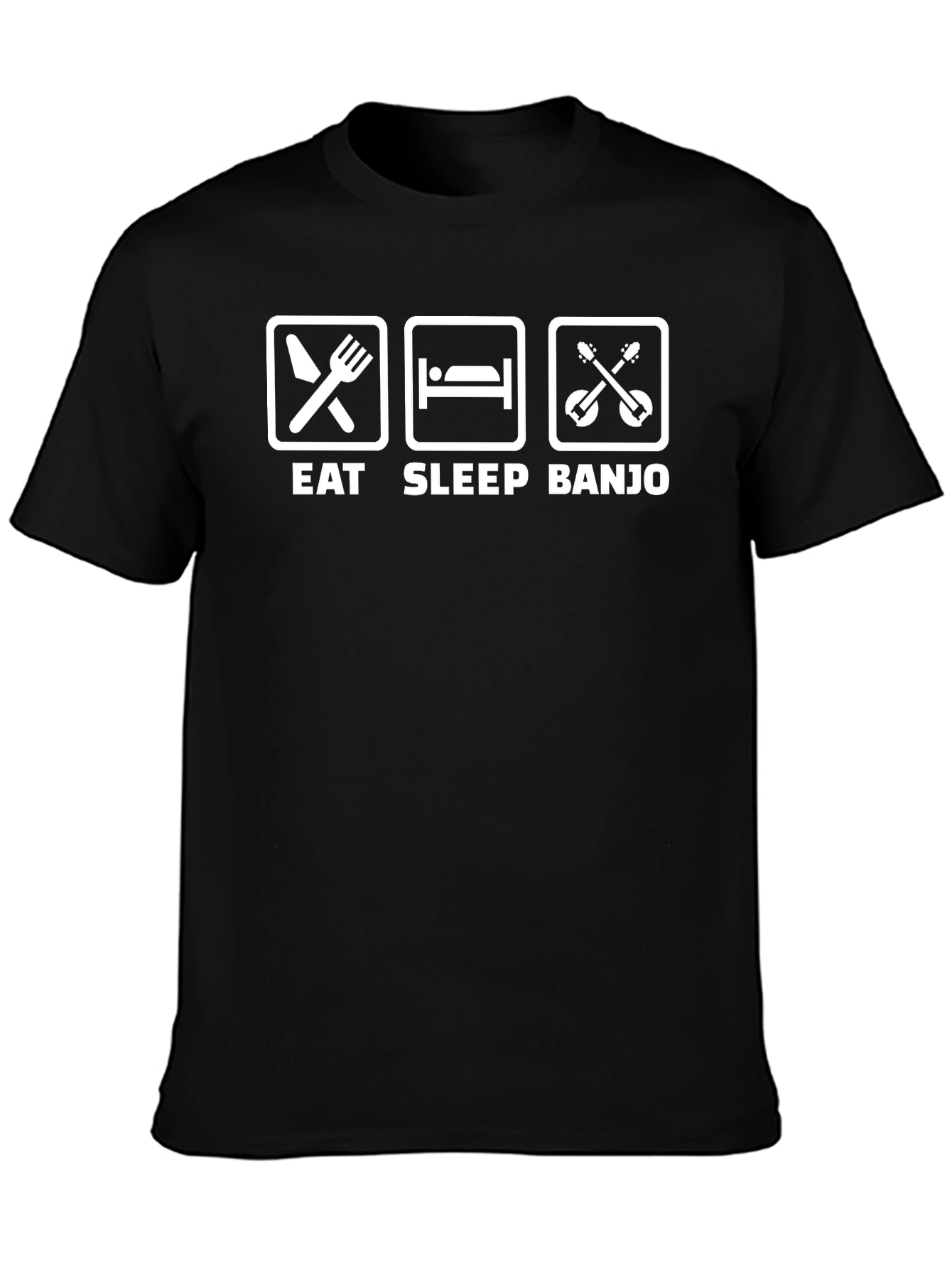 Eat Sleep Banjo T-Shirt - Musician Novelty Tee