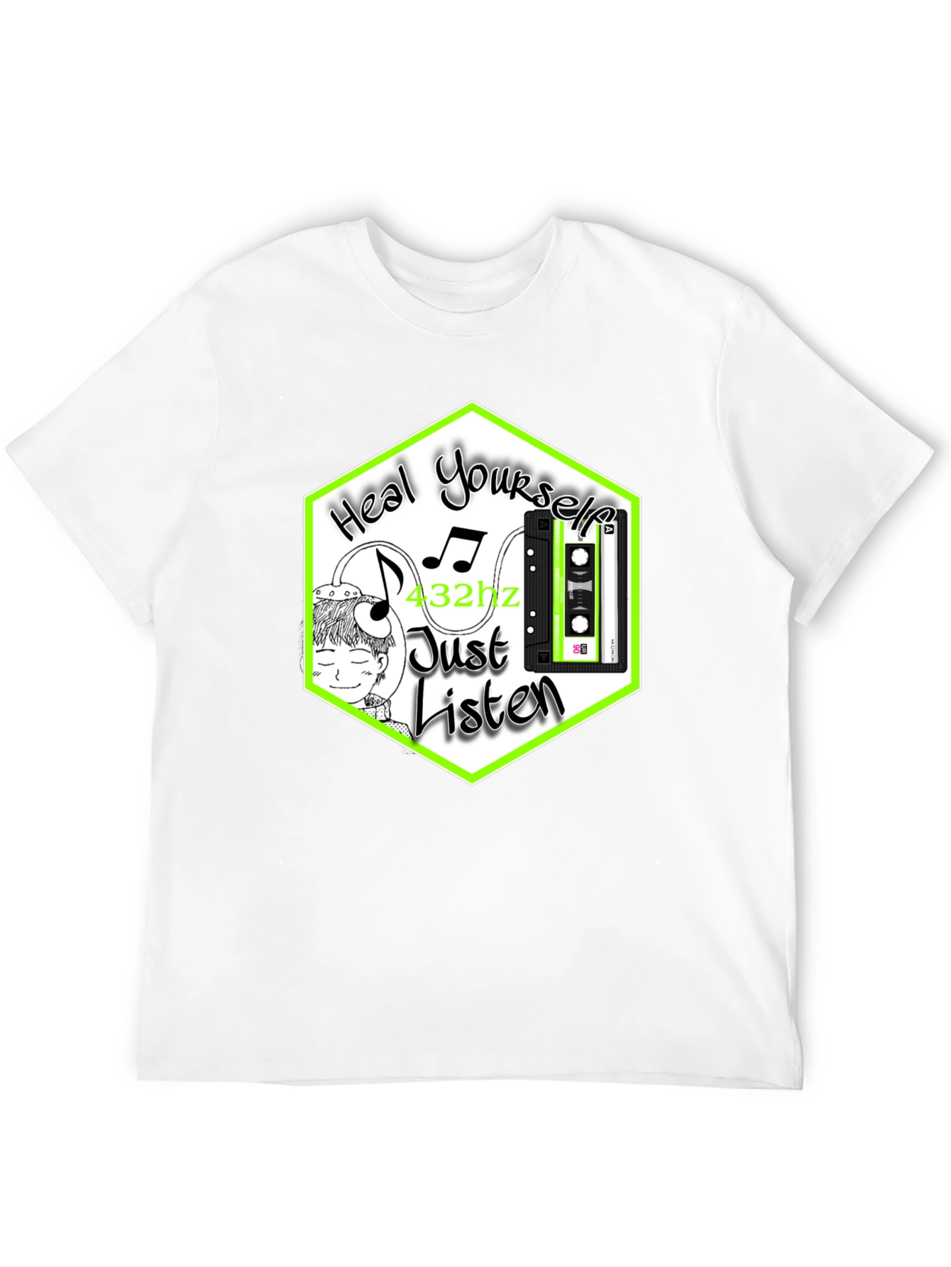 Heal Yourself Tee: 432hz Music Therapy T-Shirt