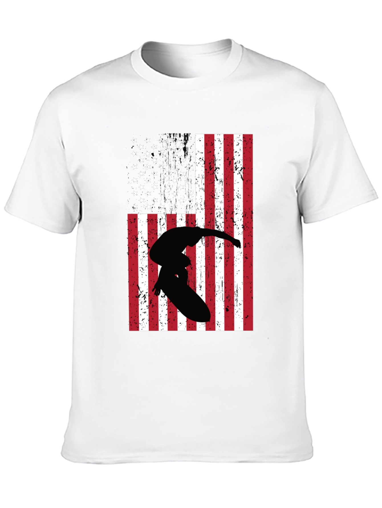 American Flag Surfer Graphic Tee