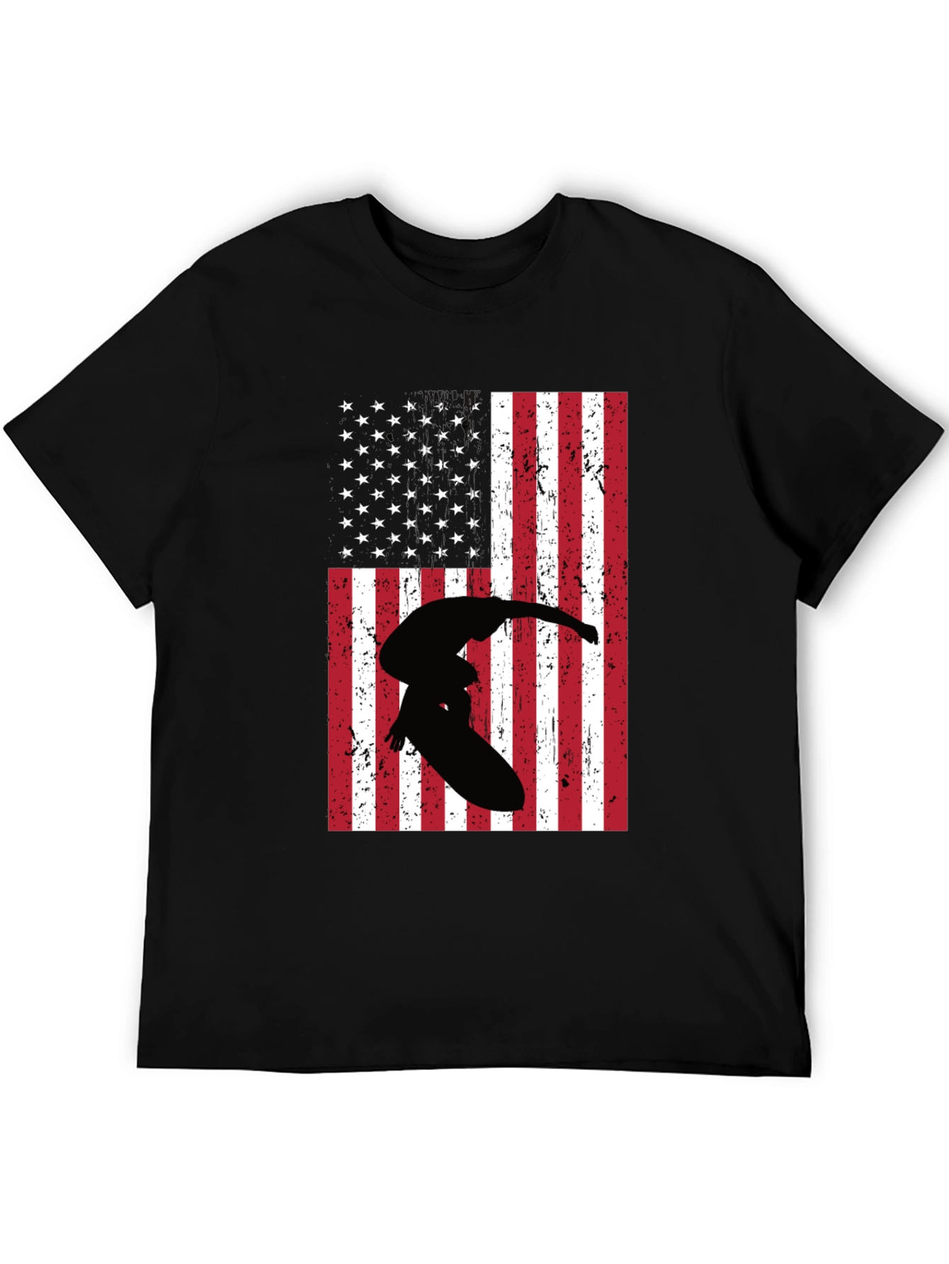 American Flag Surfer Graphic Tee