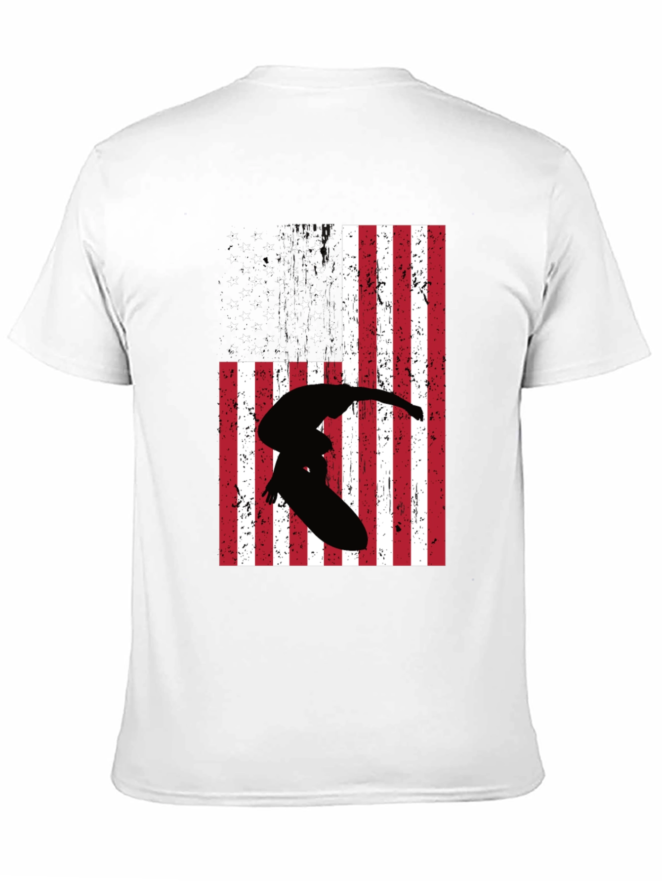 American Flag Surfer Graphic Tee
