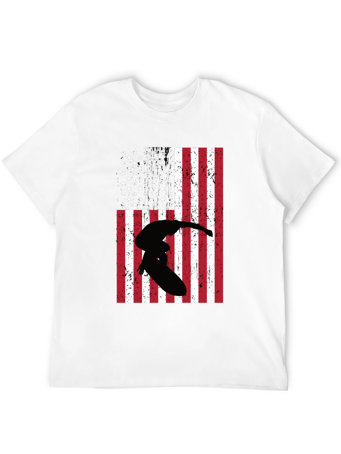 American Flag Surfer Graphic Tee