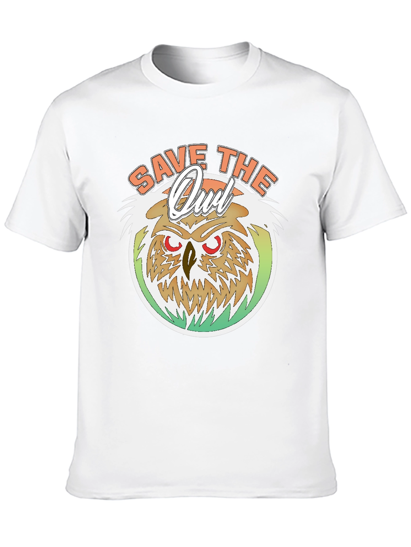 Save The Owl T-Shirt -  Eco-Friendly Graphic Tee