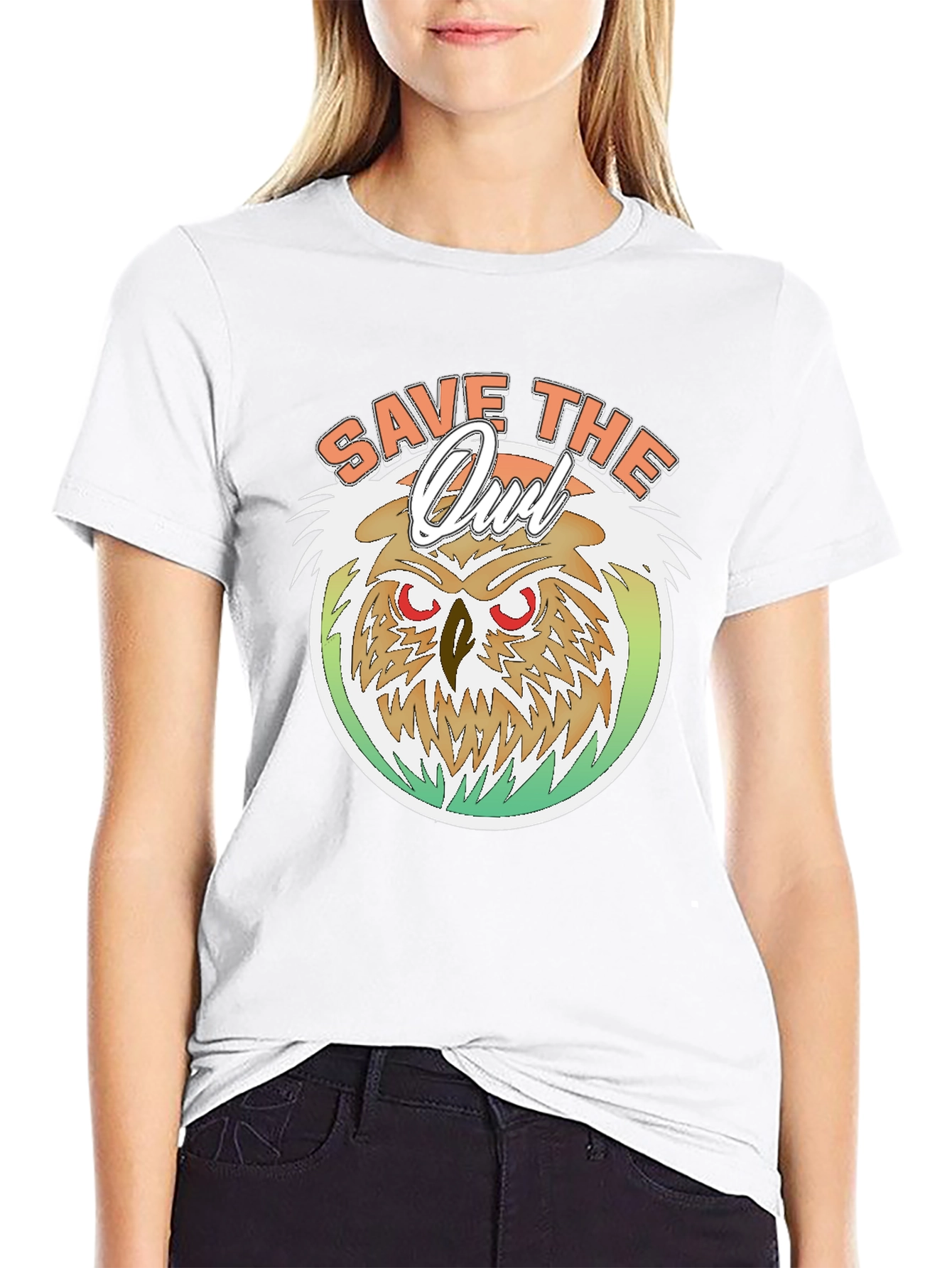 Save The Owl T-Shirt -  Eco-Friendly Graphic Tee