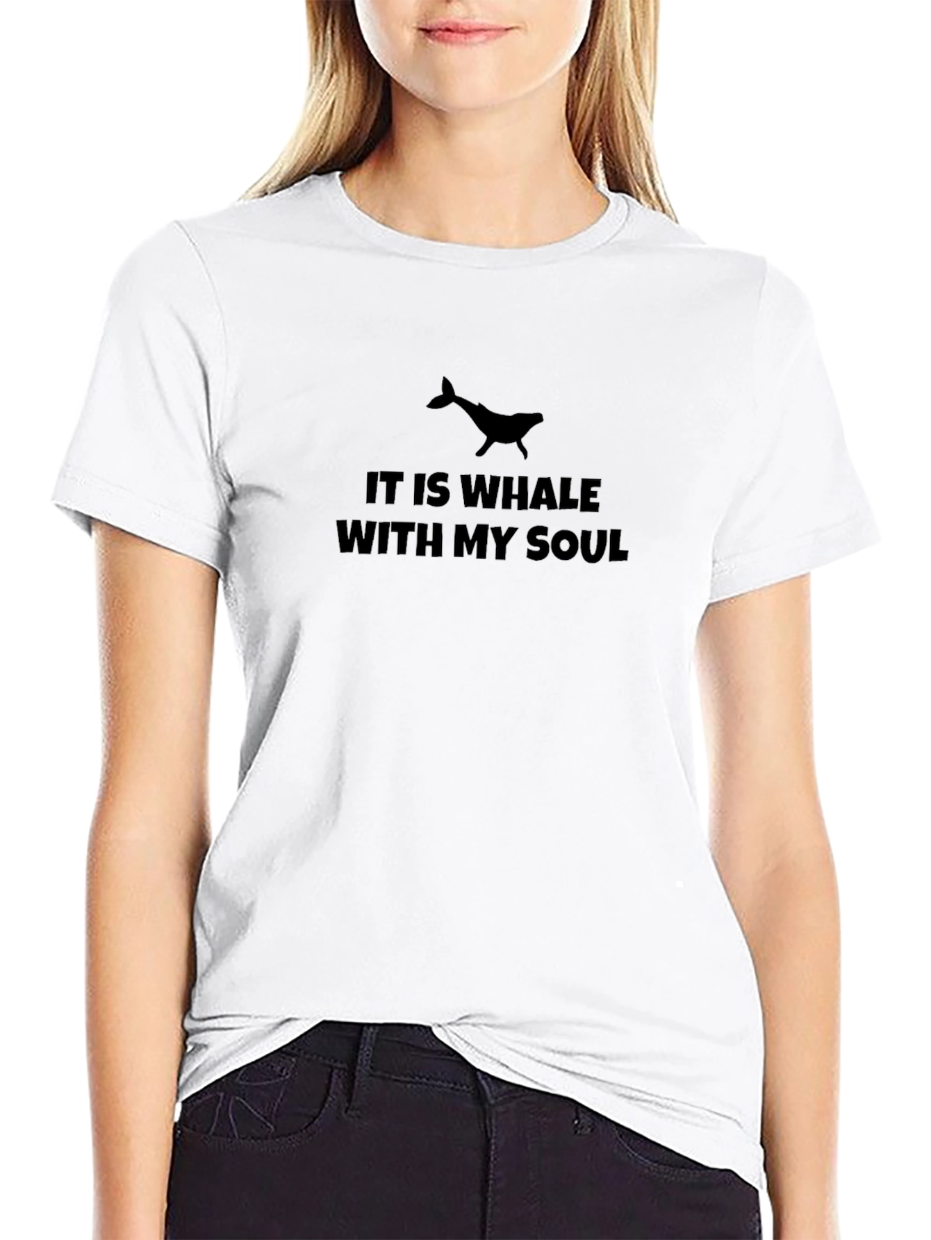 It Is Whale With My Soul Black T-Shirt