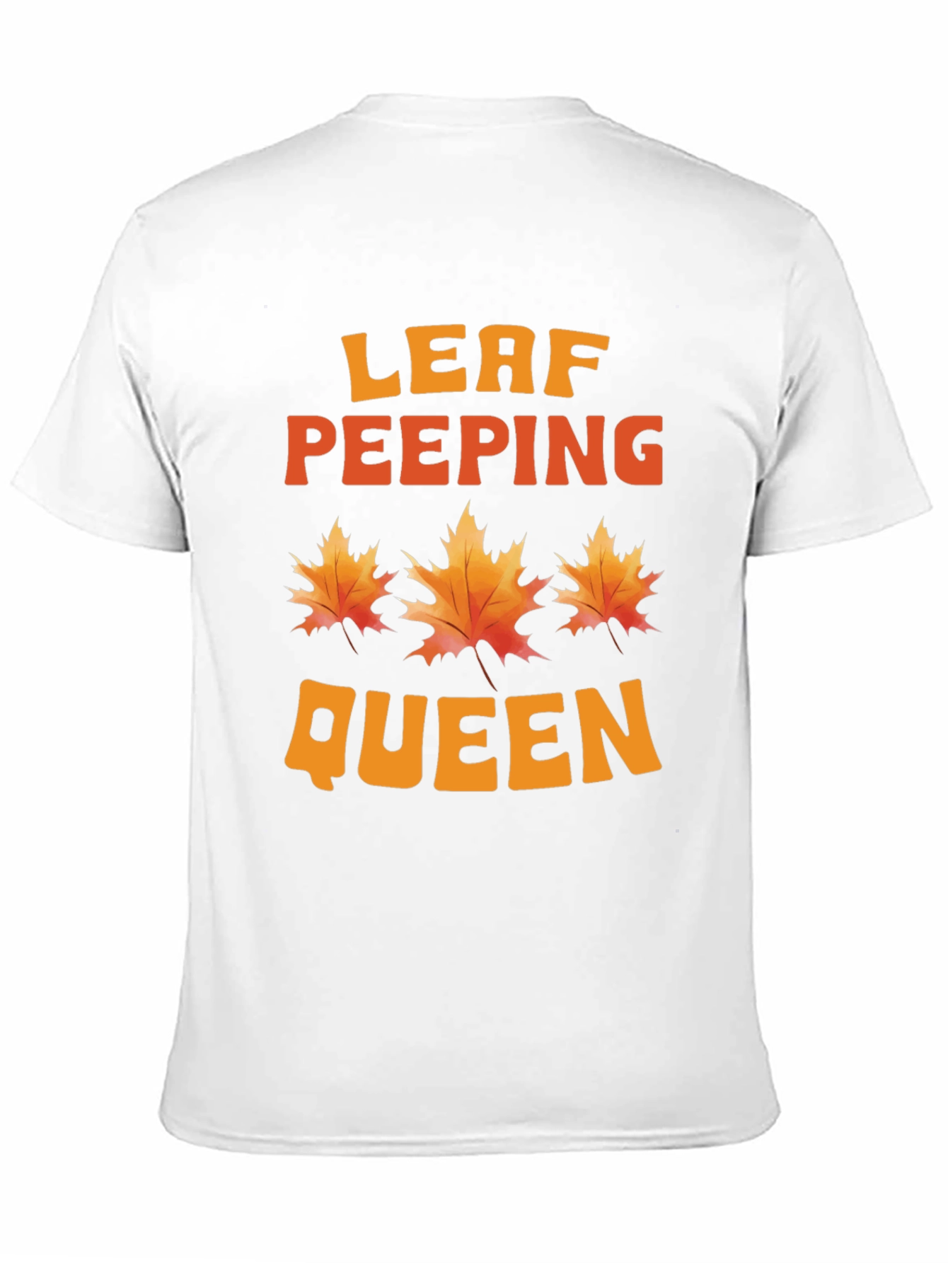 Leaf Peeping Queen T-Shirt - Autumn Fall Graphic Tee