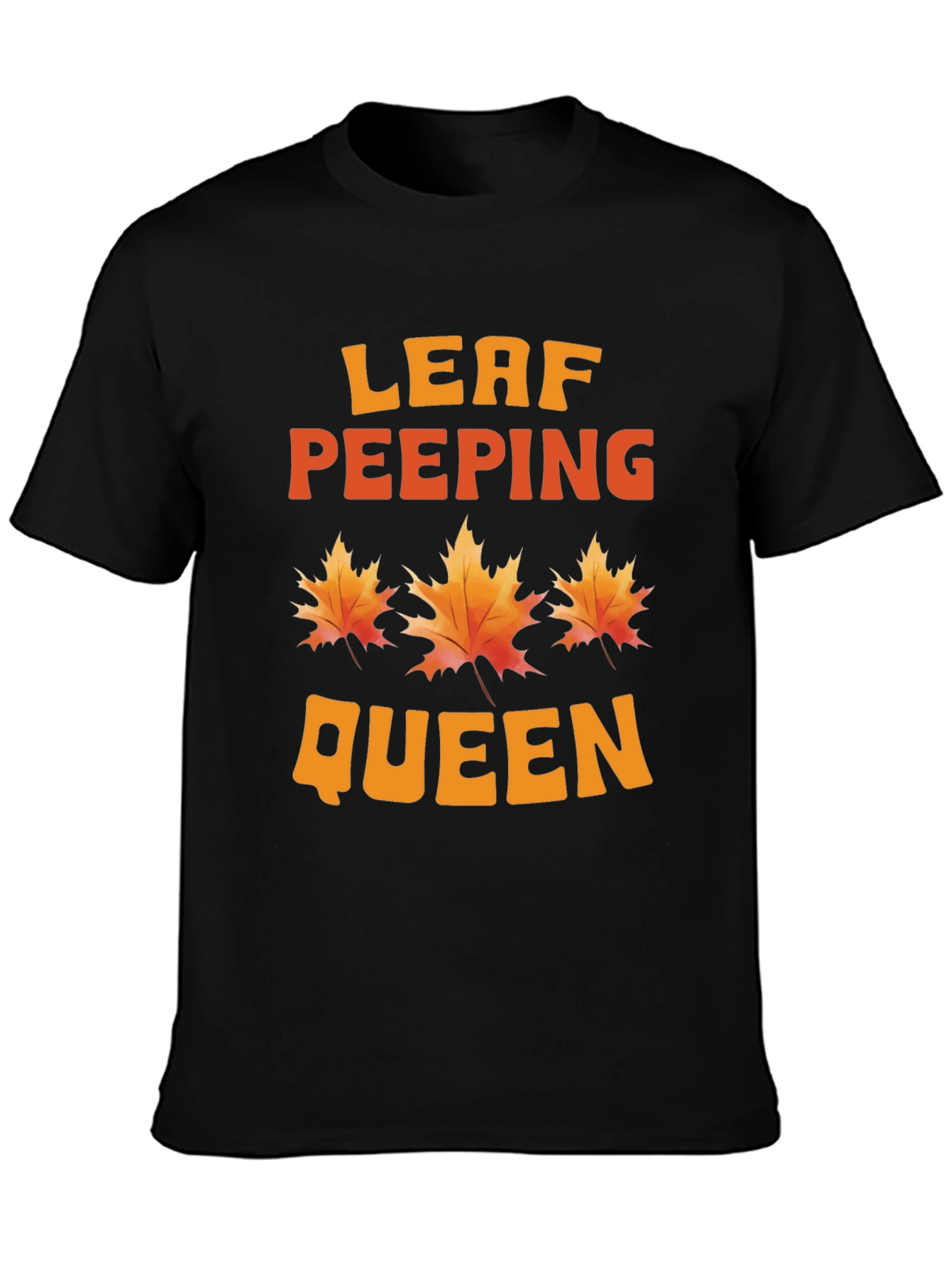 Leaf Peeping Queen T-Shirt - Autumn Fall Graphic Tee
