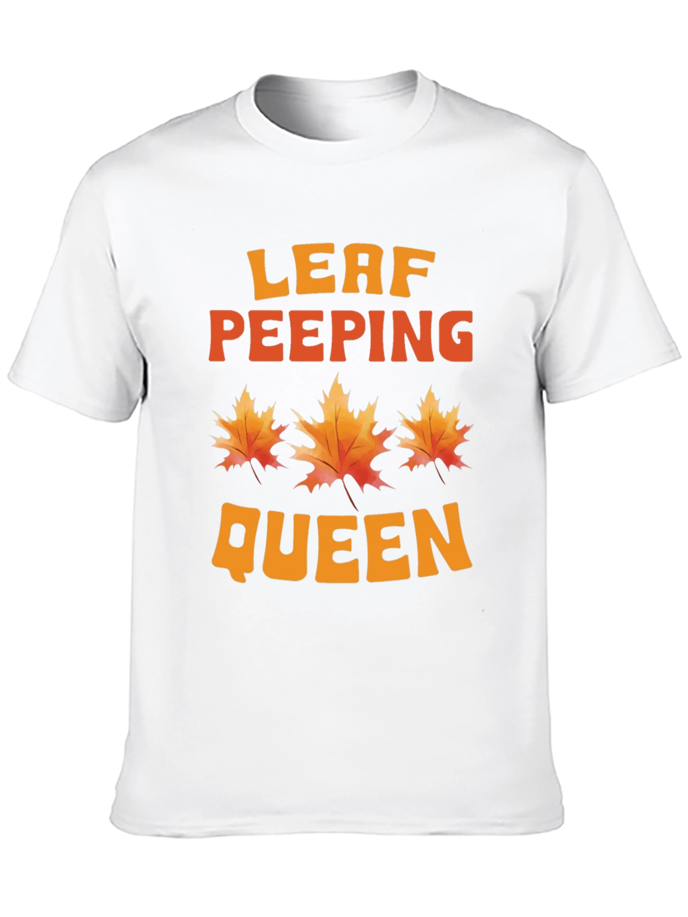 Leaf Peeping Queen T-Shirt - Autumn Fall Graphic Tee