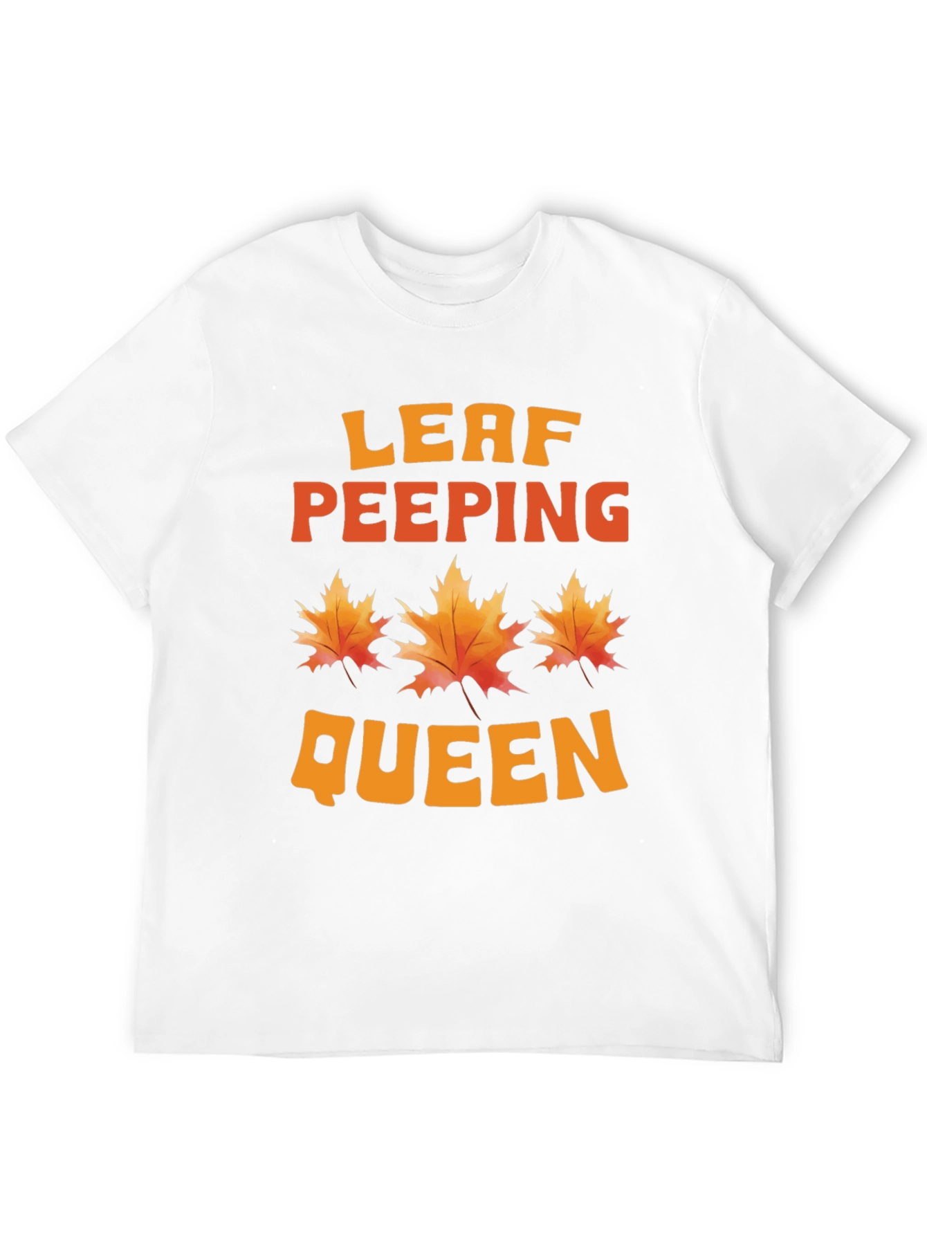 Leaf Peeping Queen T-Shirt - Autumn Fall Graphic Tee