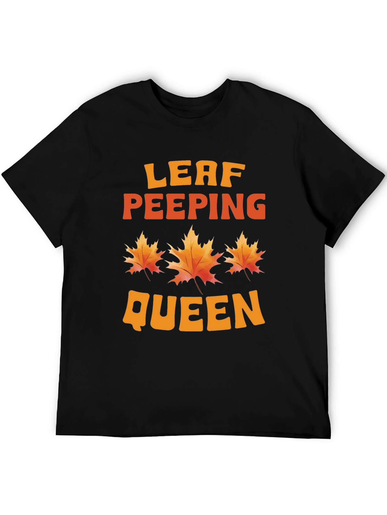 Leaf Peeping Queen T-Shirt - Autumn Fall Graphic Tee