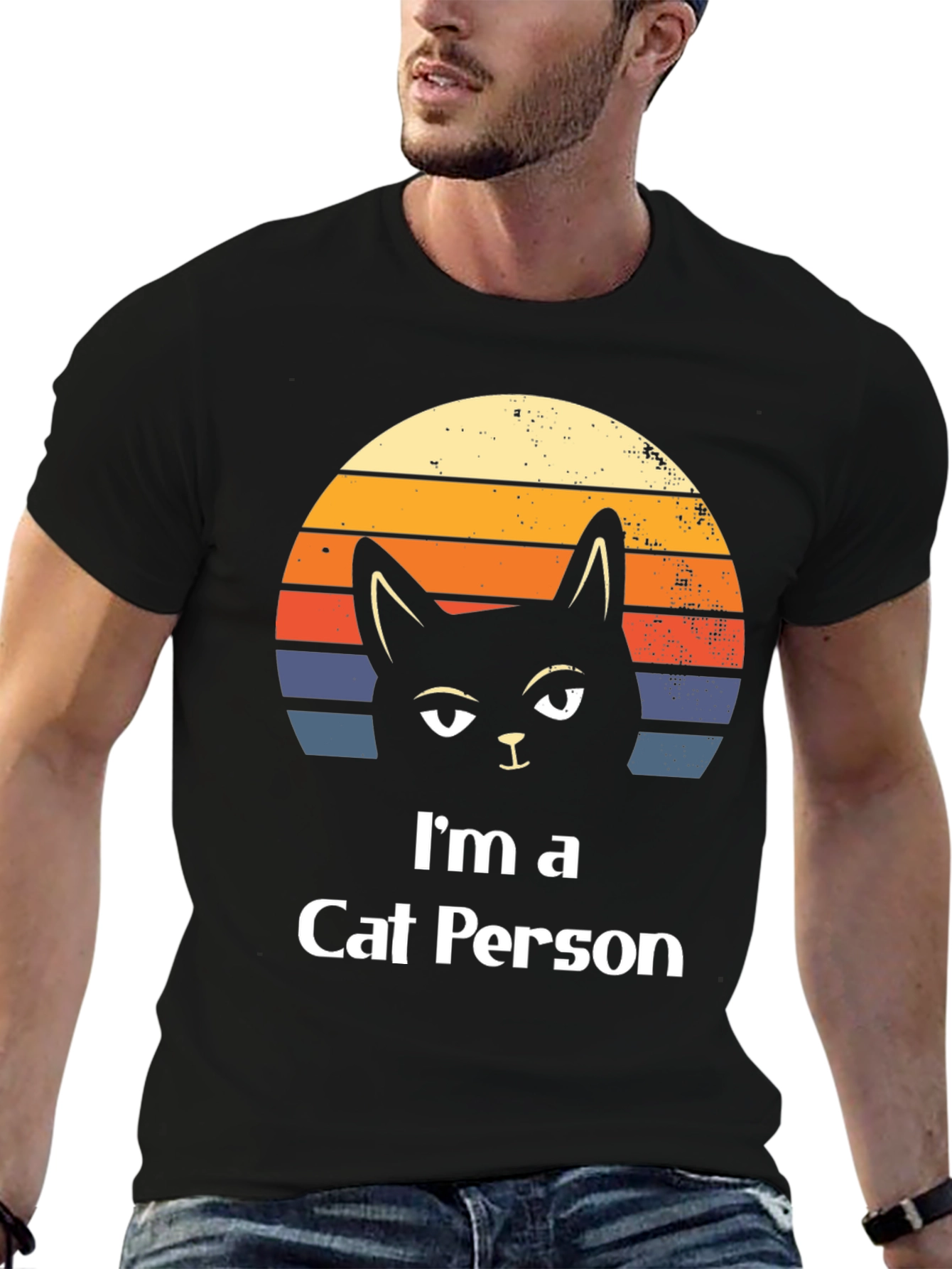 Im a Cat Person T-Shirt - Retro Design